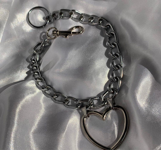 Bellinda Vintage alloy thick chain heart pendant