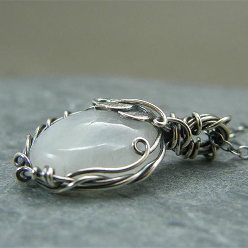 Vintage entwined Moonstone necklace