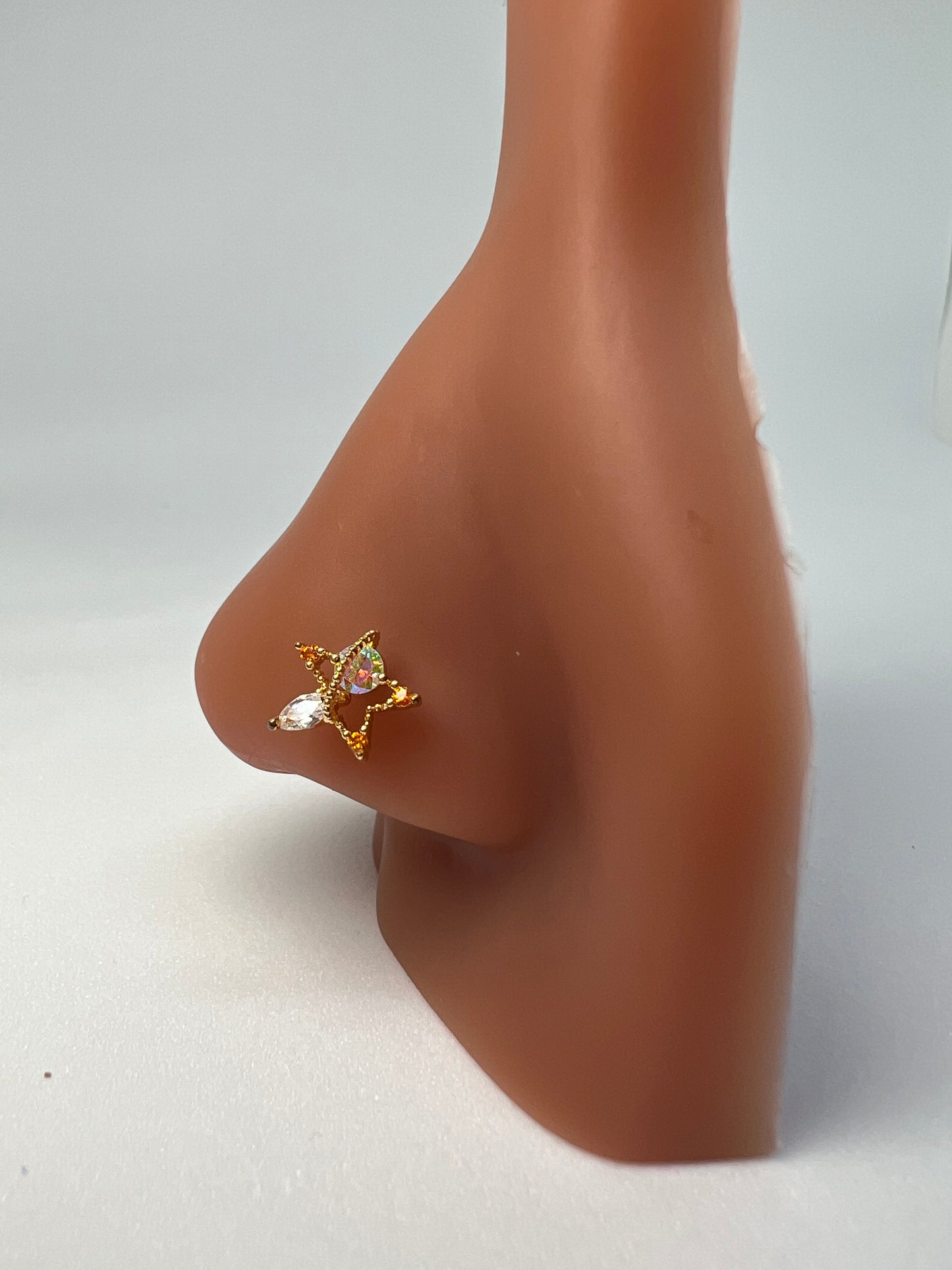 Starry eyed Nose Stud Piercing Jewellery - Allisonswigbox