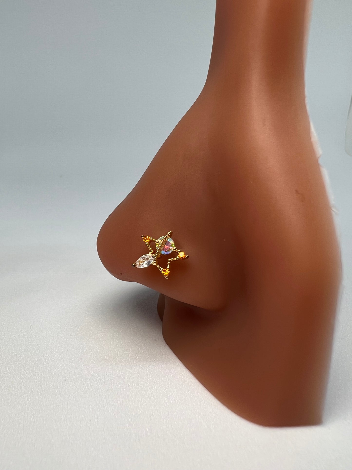 Starry eyed Nose Stud Piercing Jewellery - Allisonswigbox