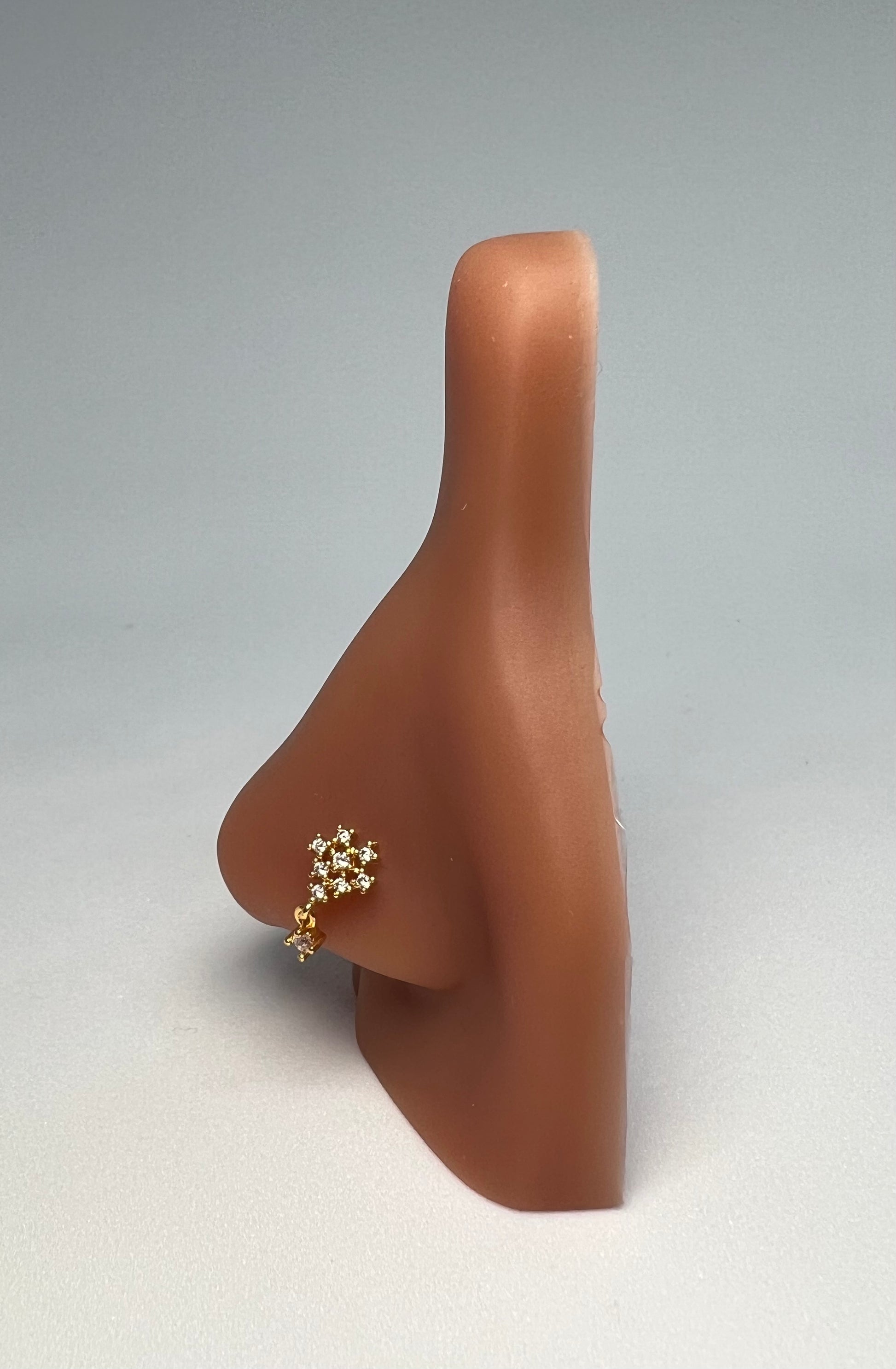 7 Stone Nose Stud Piercing Jewelry - Allisonswigbox