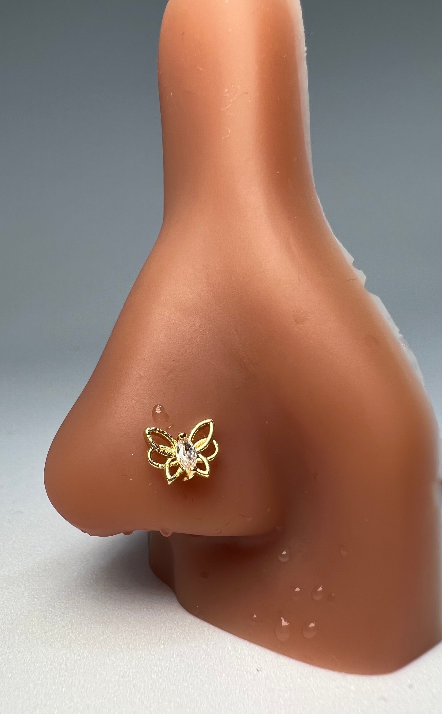 Hollow Butterfly Nose Stud Piercing Jewellery - Allisonswigbox