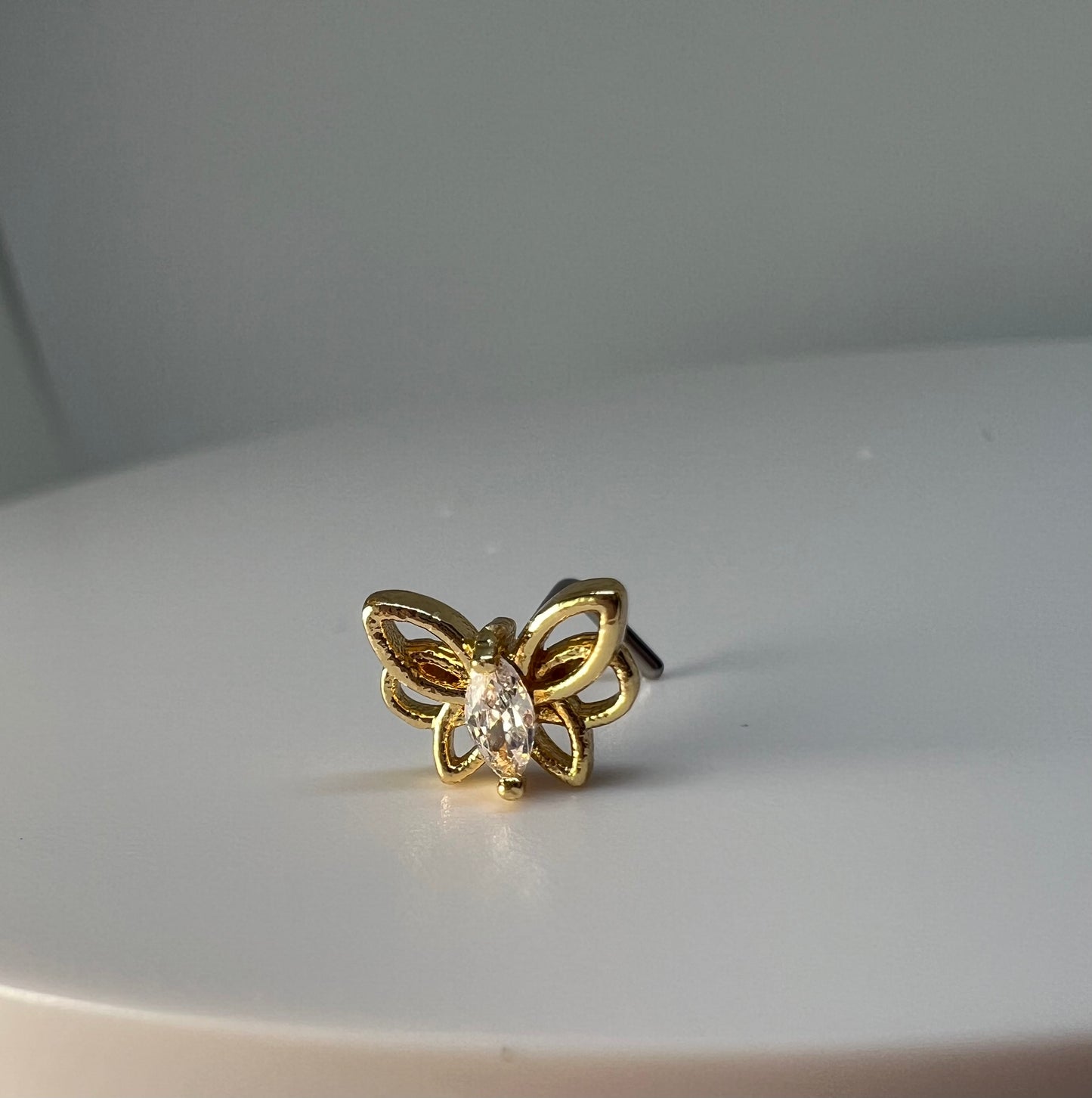 Hollow Butterfly Nose Stud Piercing Jewellery - Allisonswigbox