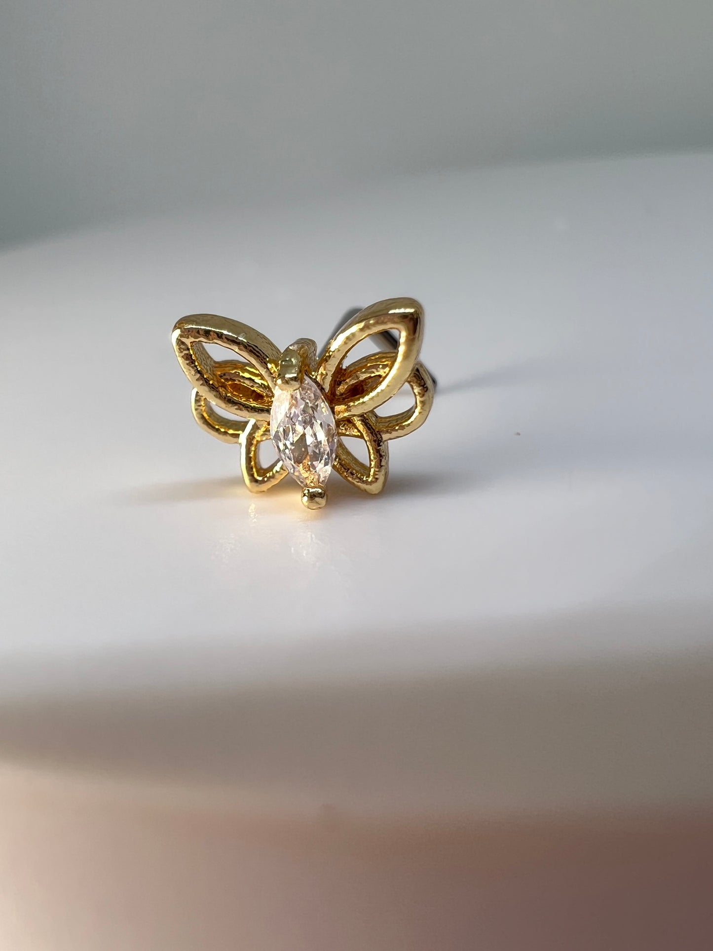 Hollow Butterfly Nose Stud Piercing Jewellery - Allisonswigbox