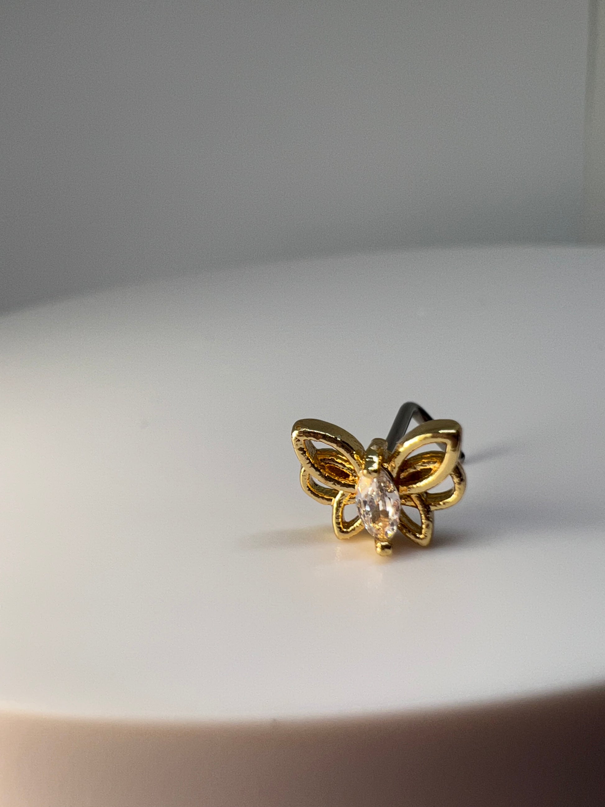 Hollow Butterfly Nose Stud Piercing Jewellery - Allisonswigbox