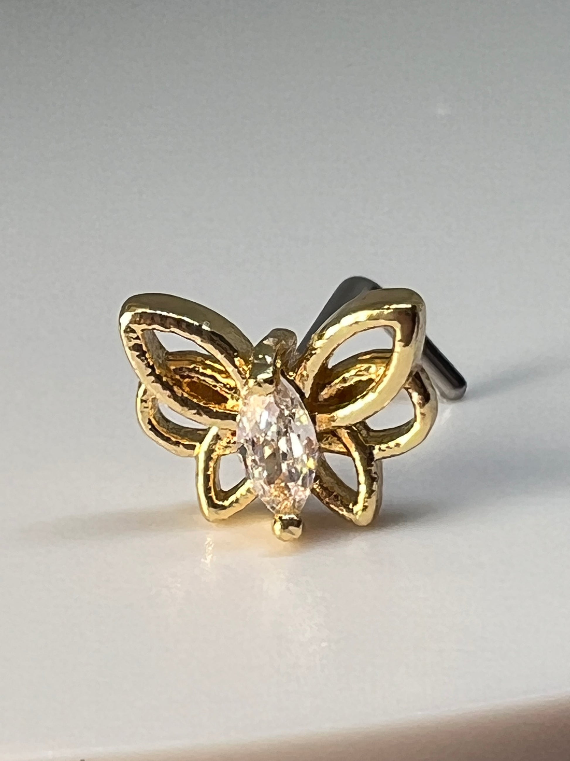 Hollow Butterfly Nose Stud Piercing Jewellery - Allisonswigbox