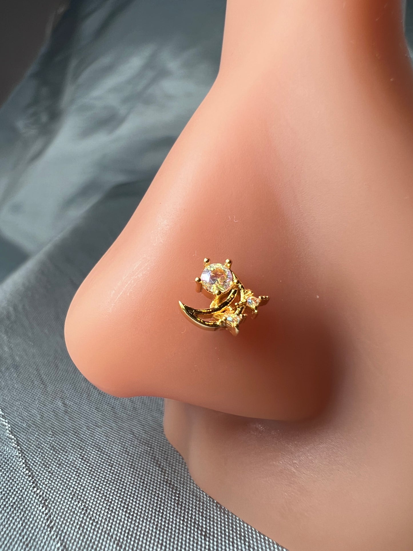 Mini Space nose stud Piercing Jewellery