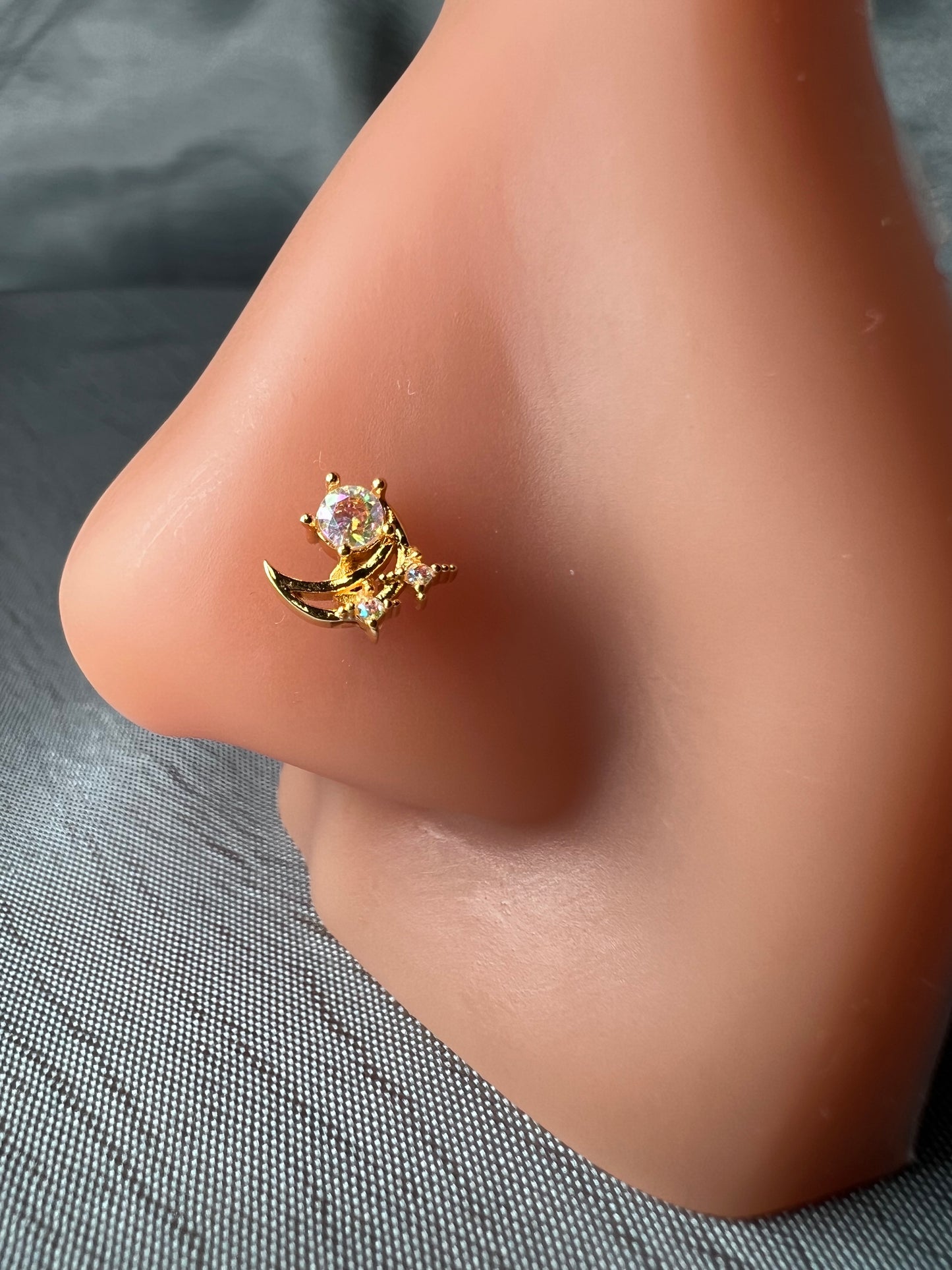 Mini Space nose stud Piercing Jewellery