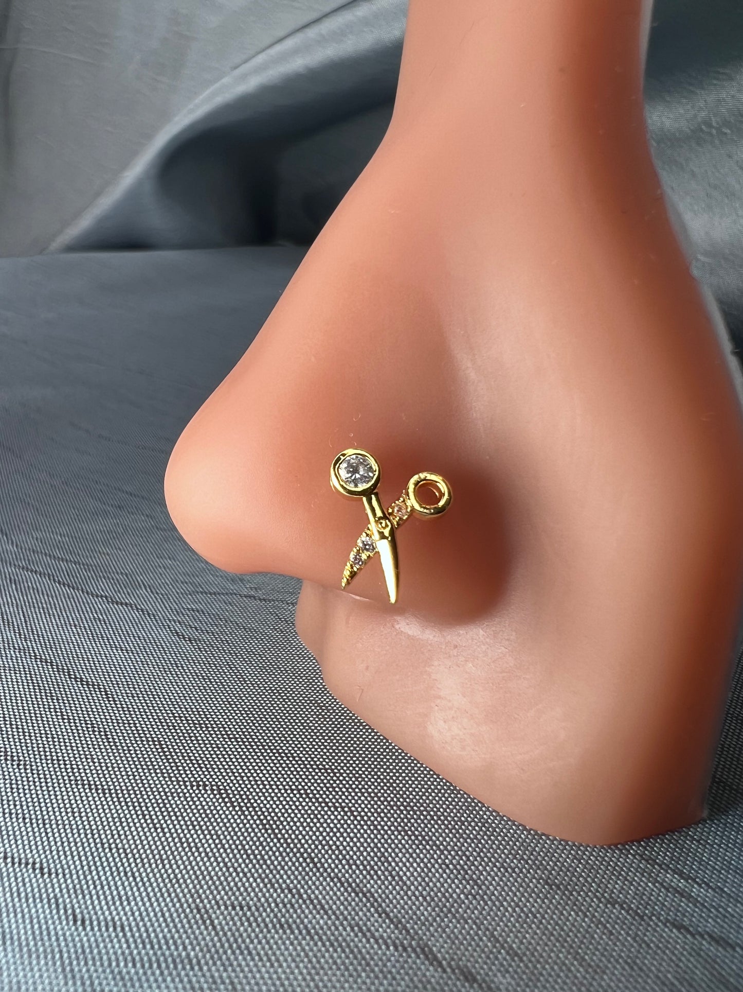 Scissor nose stud Piercing Jewellery