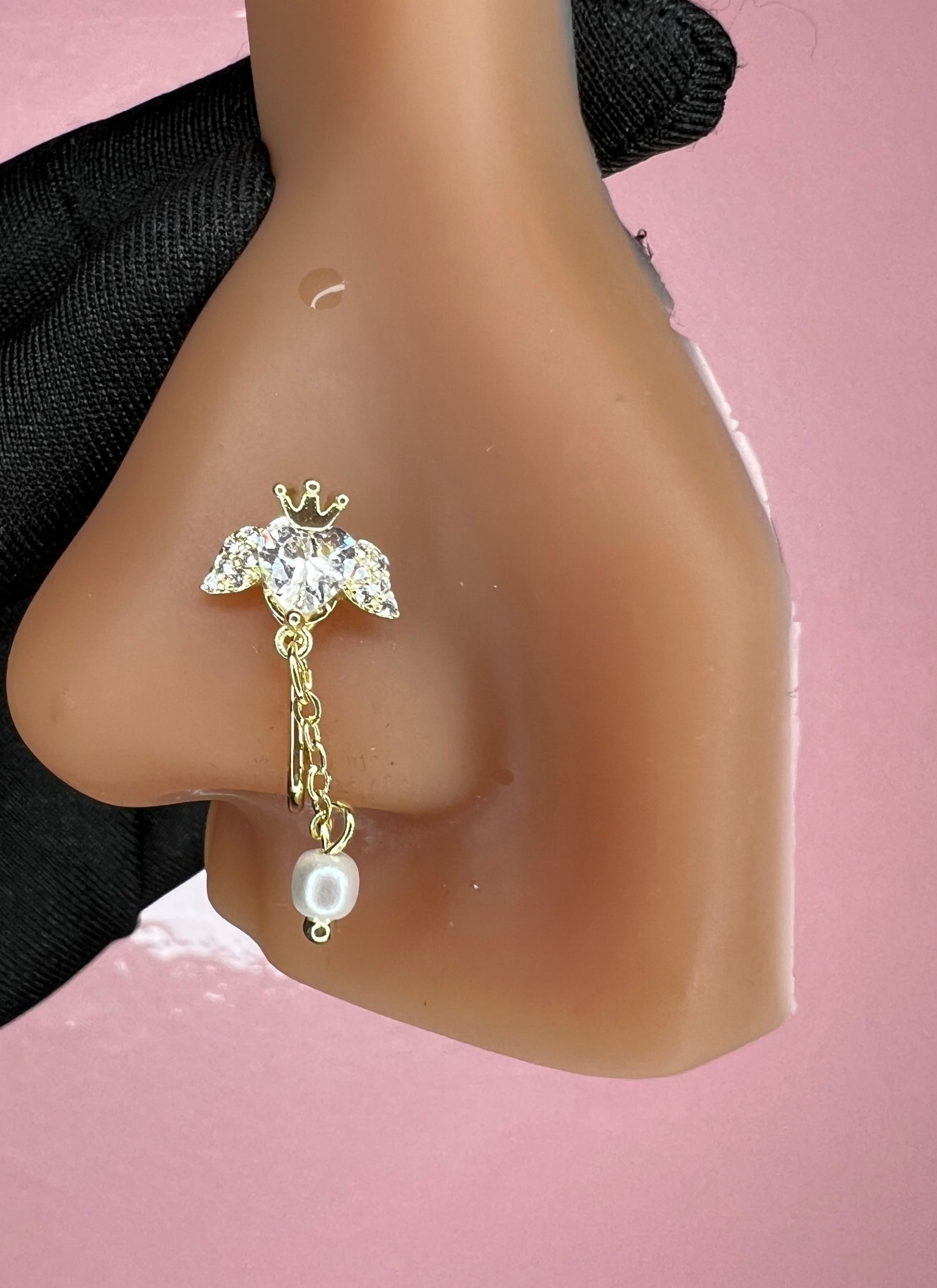 Blanca Dangle Nose cuff Jewellery - Allisonswigbox