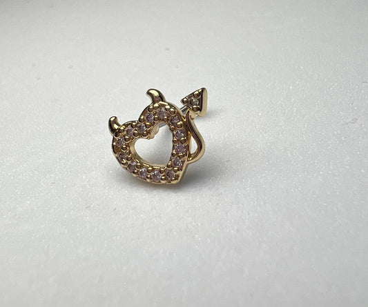 Lil devil 2 Nose Stud Piercing Jewellery - Allisonswigbox