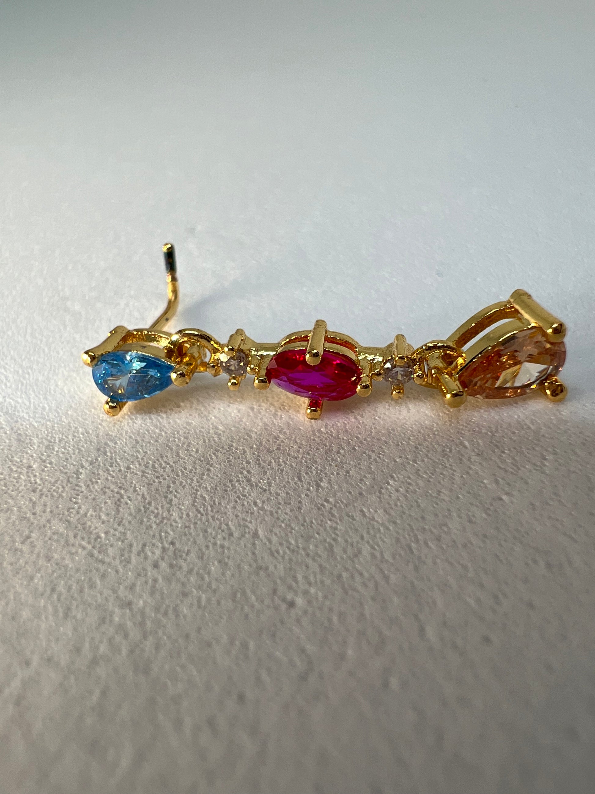 Rainbow gem Nose Stud Piercing Jewelry - Allisonswigbox