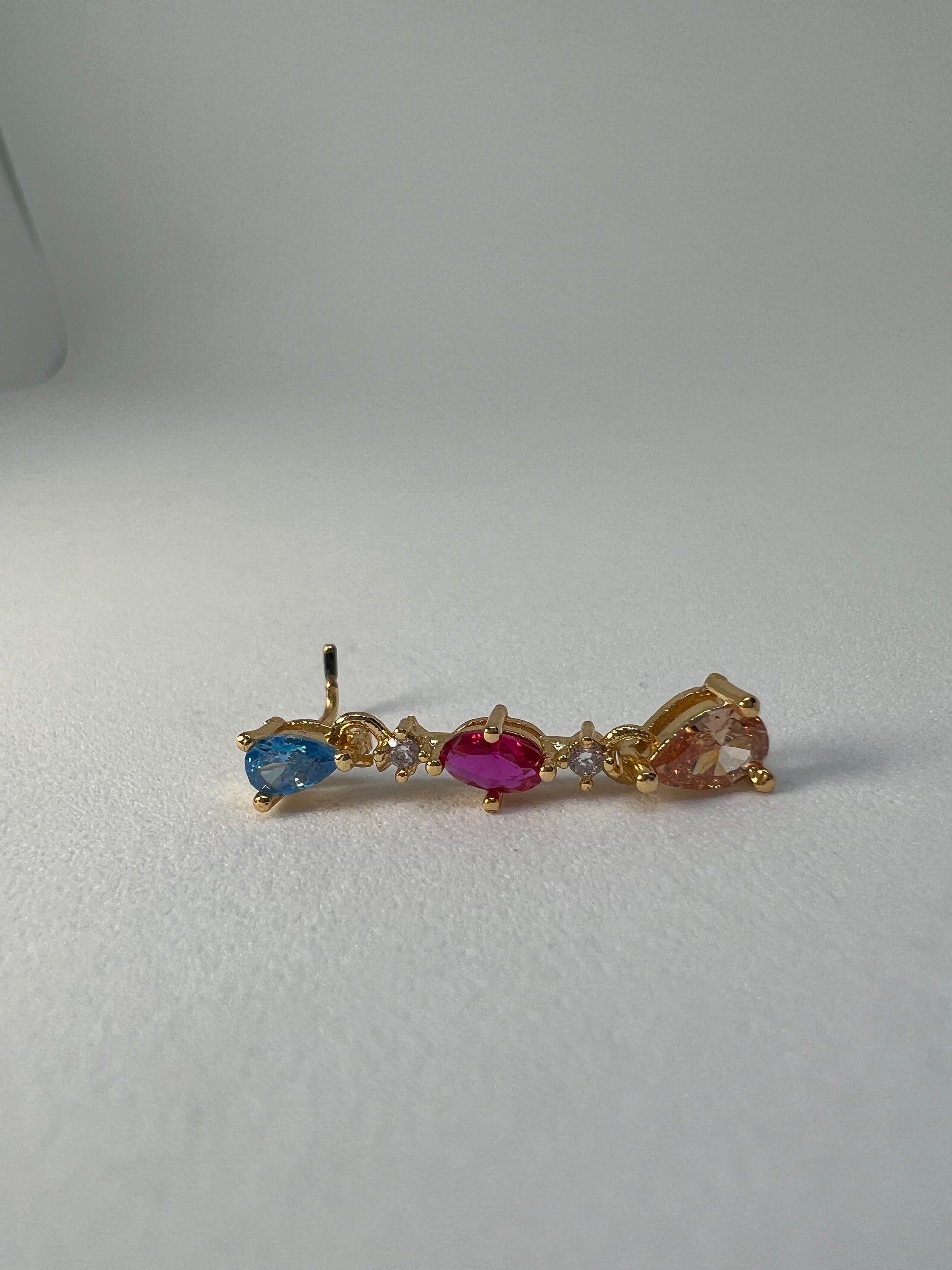 Rainbow gem Nose Stud Piercing Jewelry - Allisonswigbox