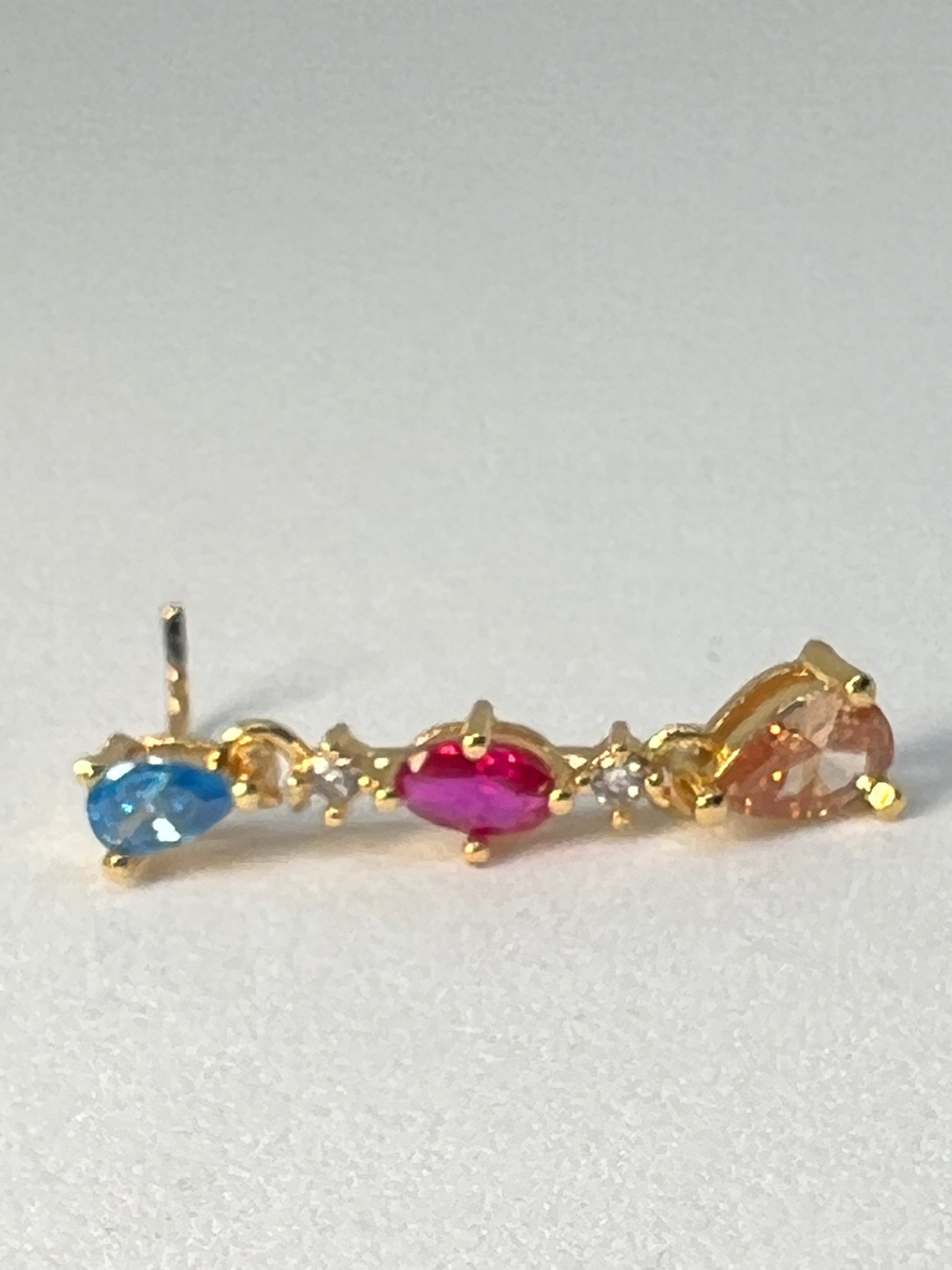 Rainbow gem Nose Stud Piercing Jewelry - Allisonswigbox