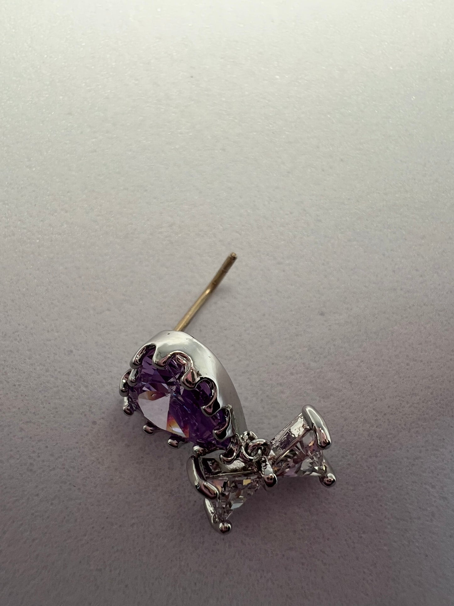 Purple Stone Nose Stud Piercing Jewelry - Allisonswigbox