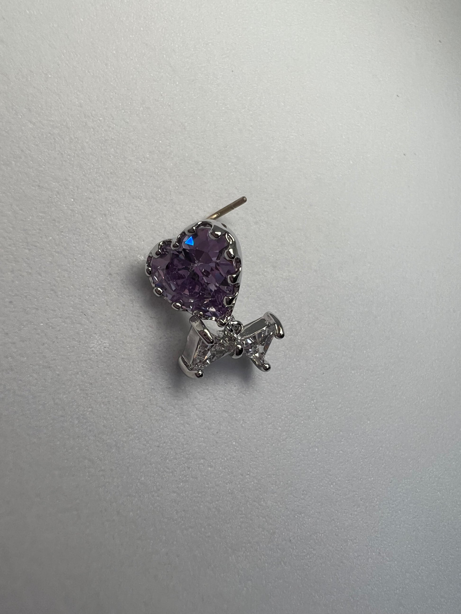 Purple Stone Nose Stud Piercing Jewelry - Allisonswigbox