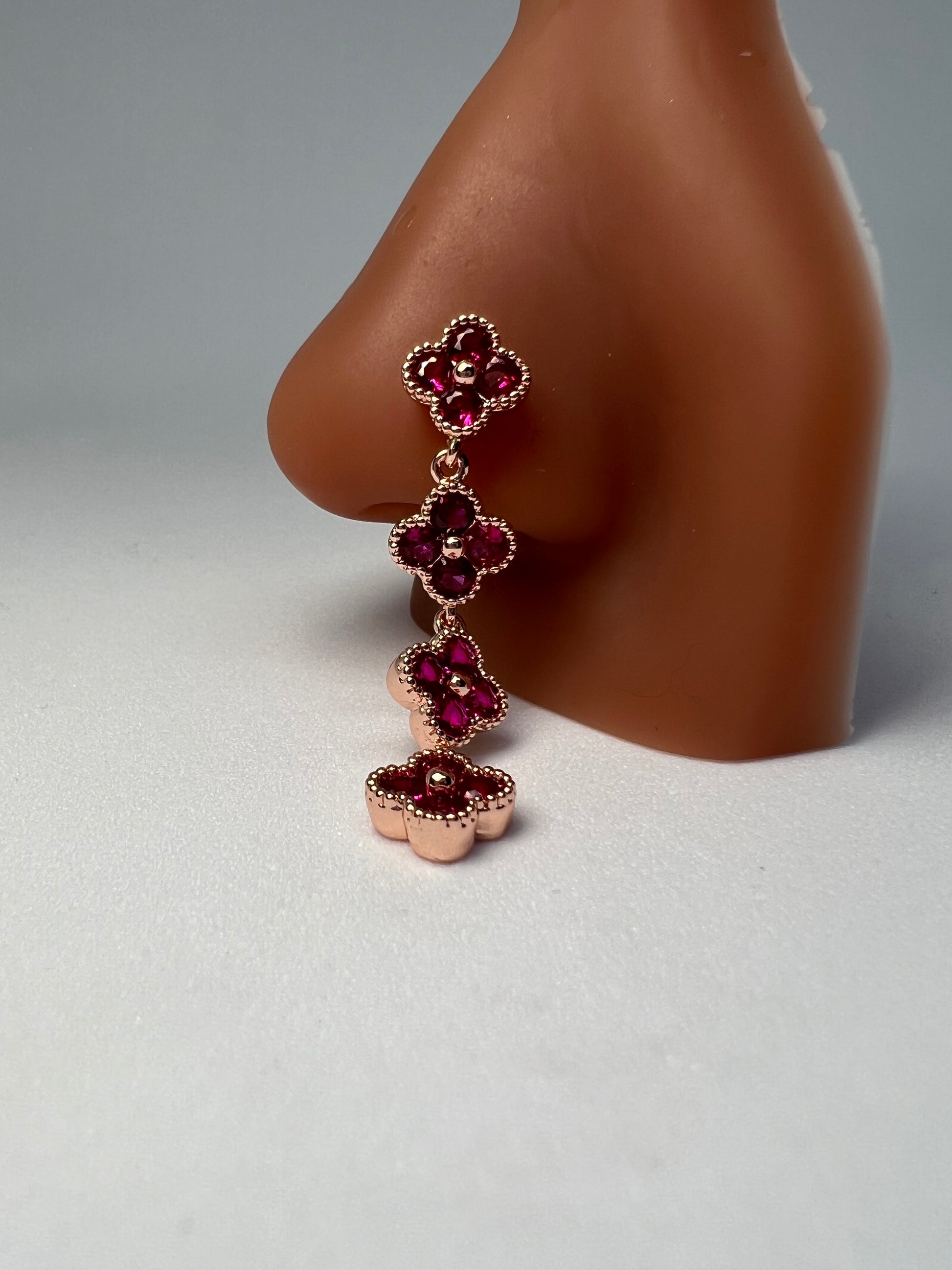 Clovers Nose Stud Piercing Jewelry - Allisonswigbox