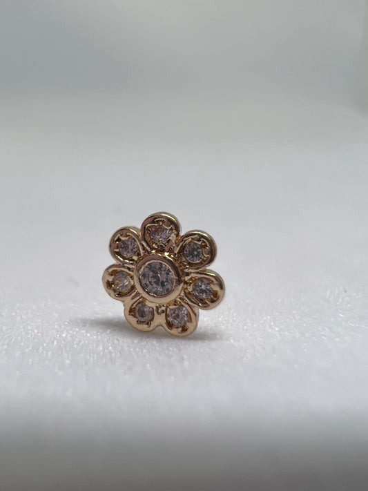 Dainty Flower Nose Stud Piercing Jewellery - Allisonswigbox