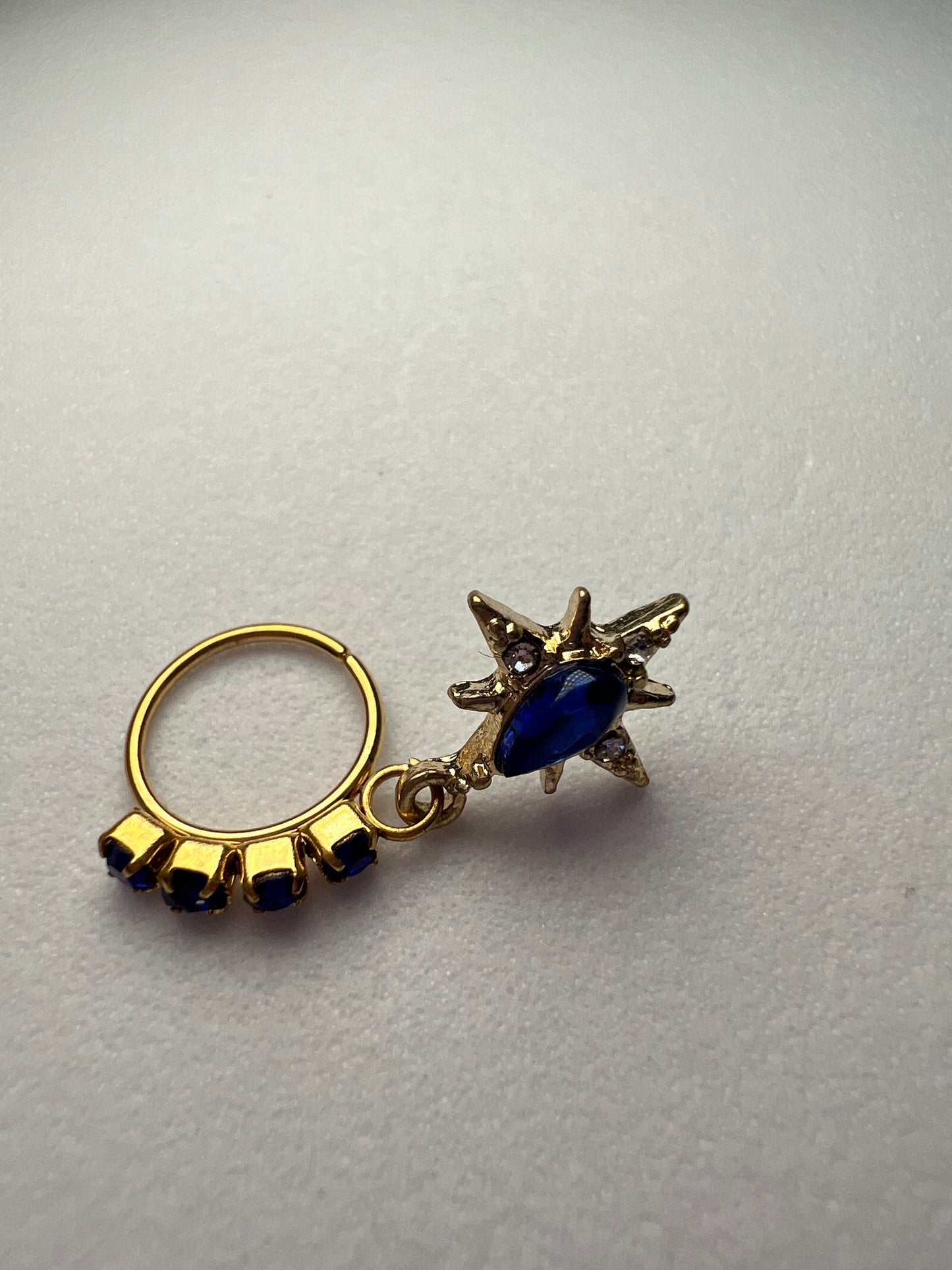 Blue star Nose Ring Piercing Jewelry - Allisonswigbox