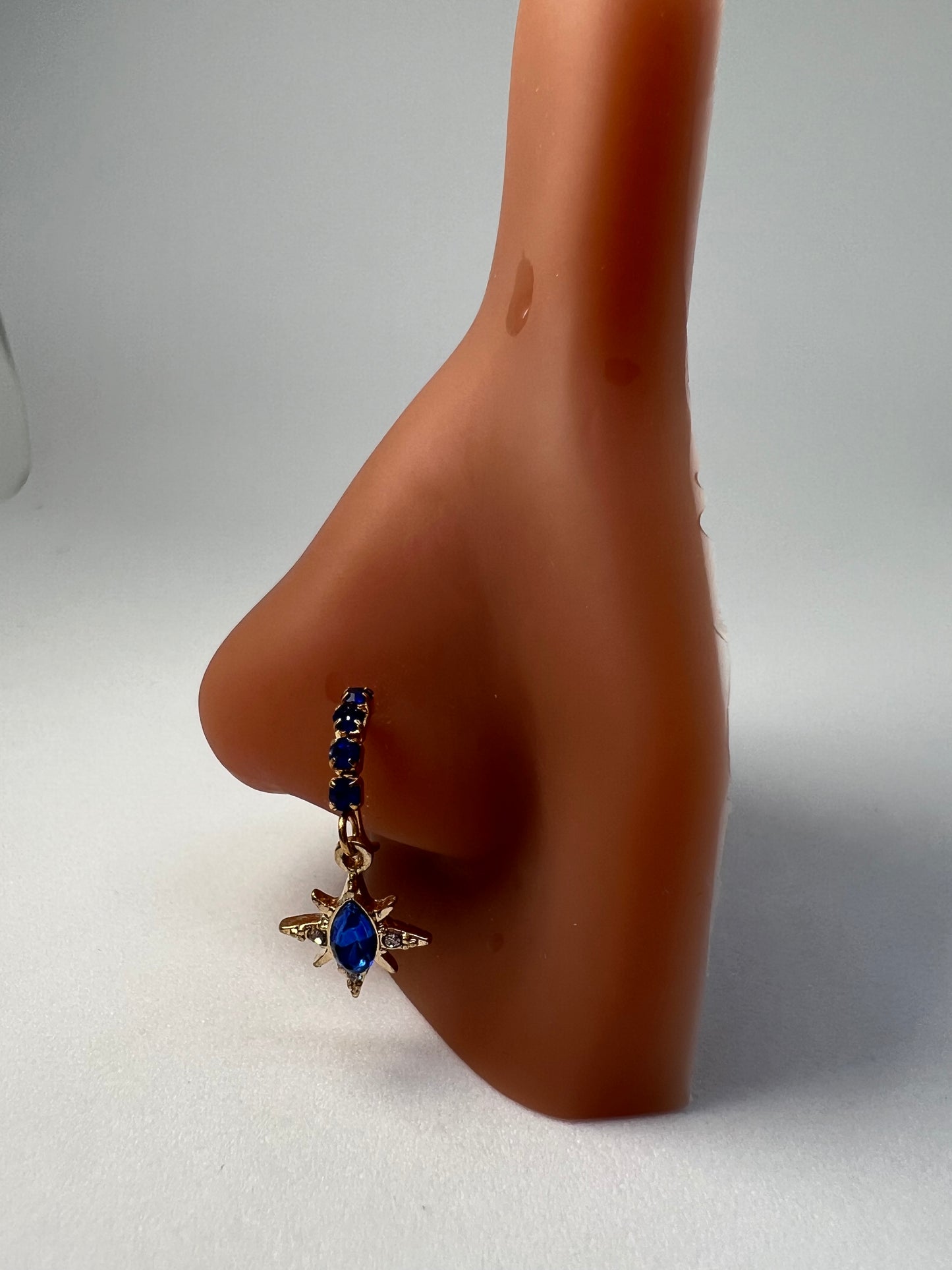 Blue star Nose Ring Piercing Jewelry - Allisonswigbox