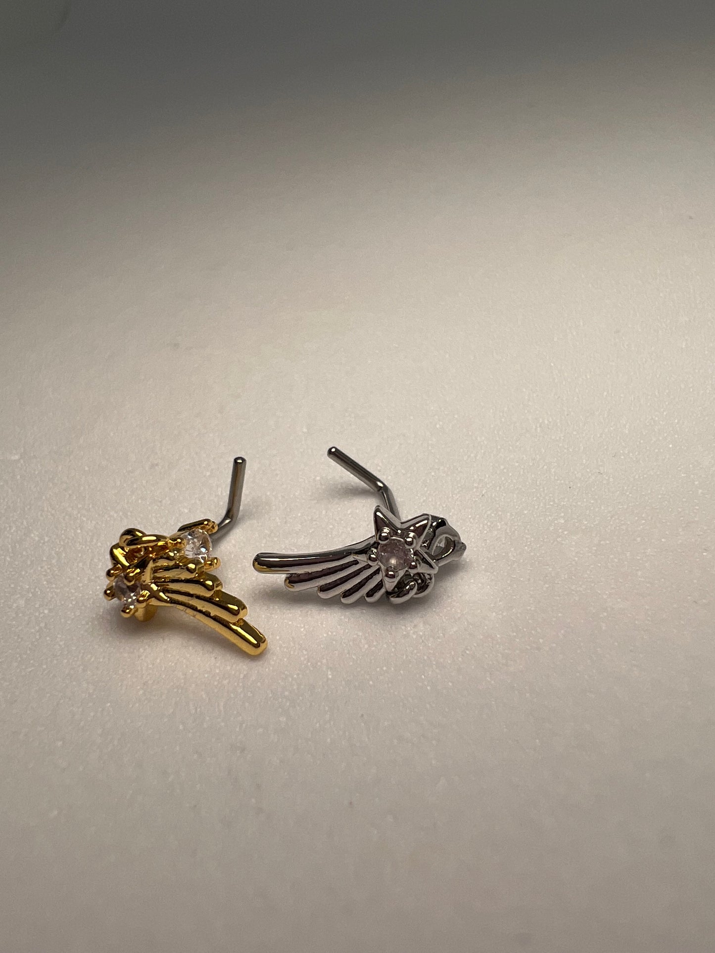 Winging it Nose Stud Piercing Jewelry - Allisonswigbox