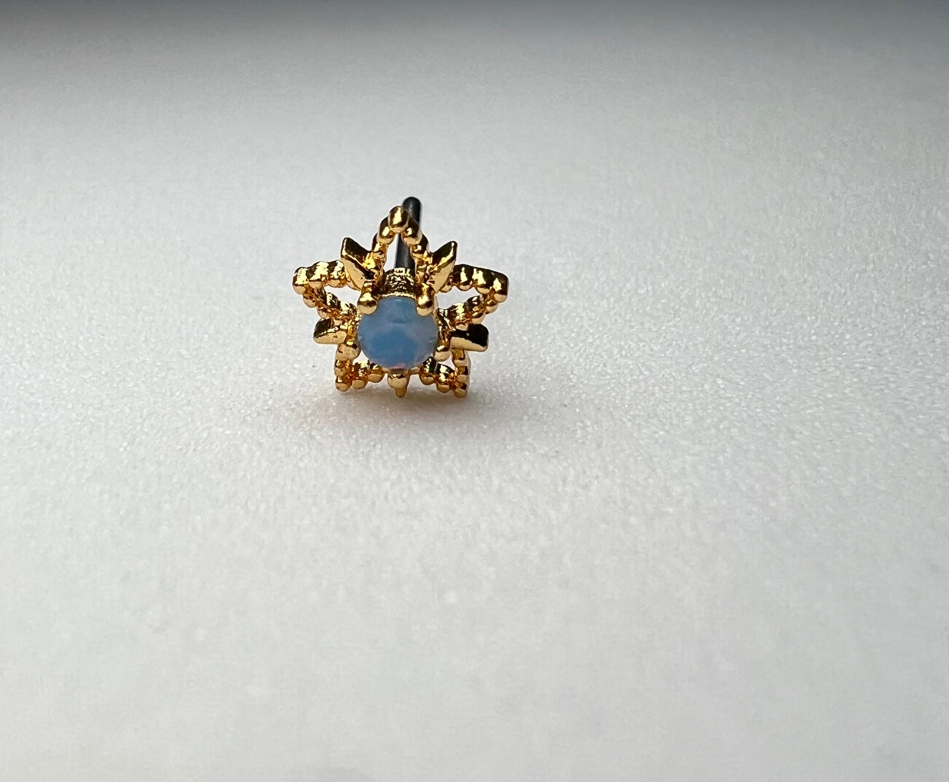 Blue star gem Nose Stud Piercing Jewelry - Allisonswigbox