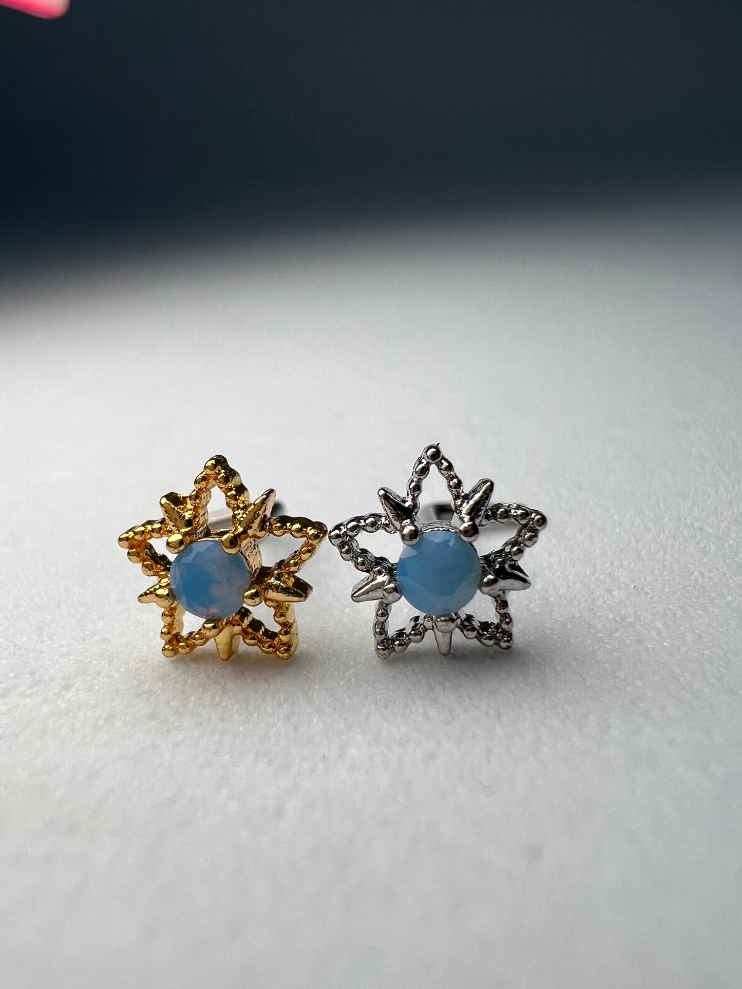 Blue star gem Nose Stud Piercing Jewelry - Allisonswigbox