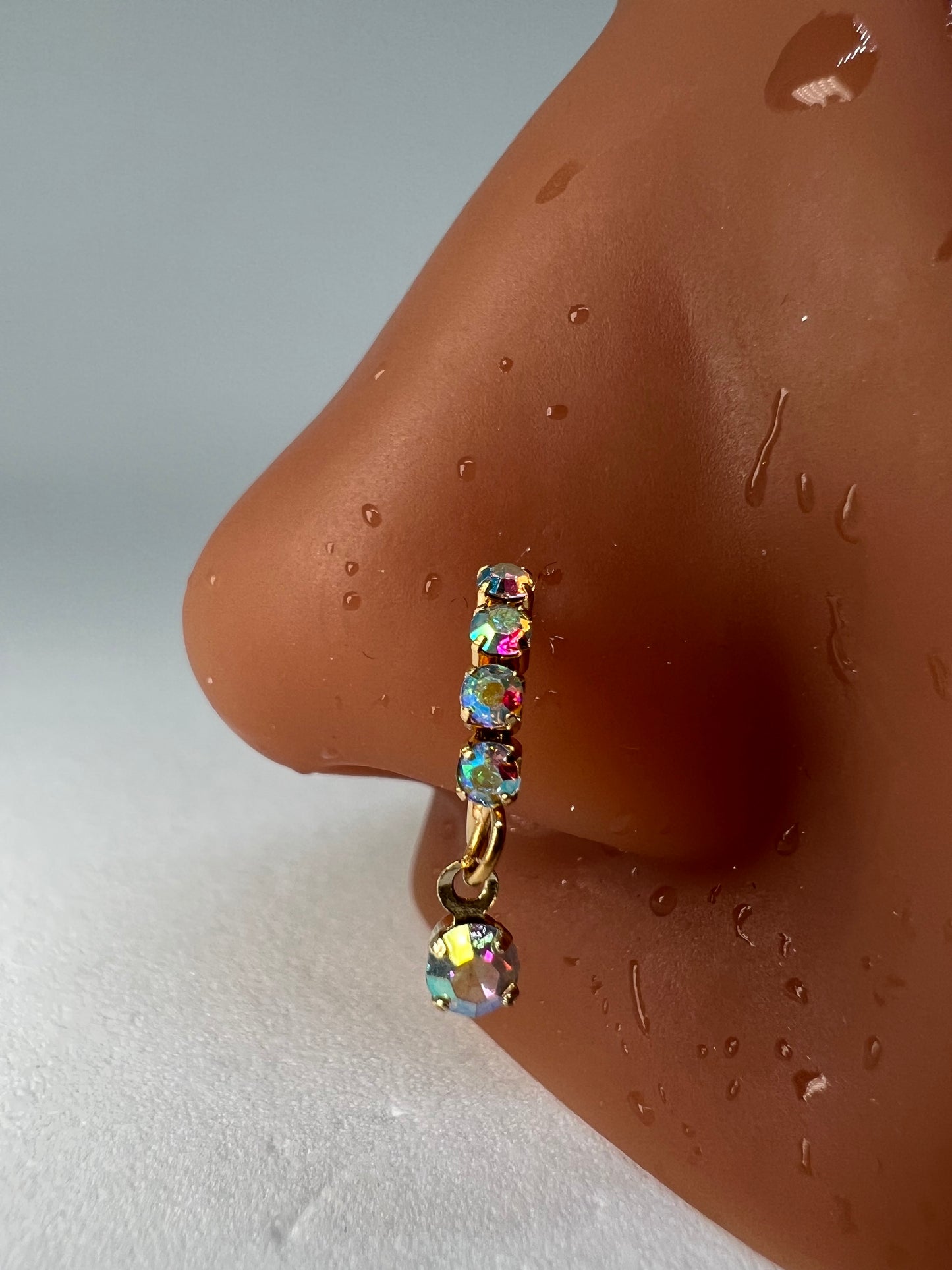 Holographic gem Nose Ring Piercing Jewelry - Allisonswigbox