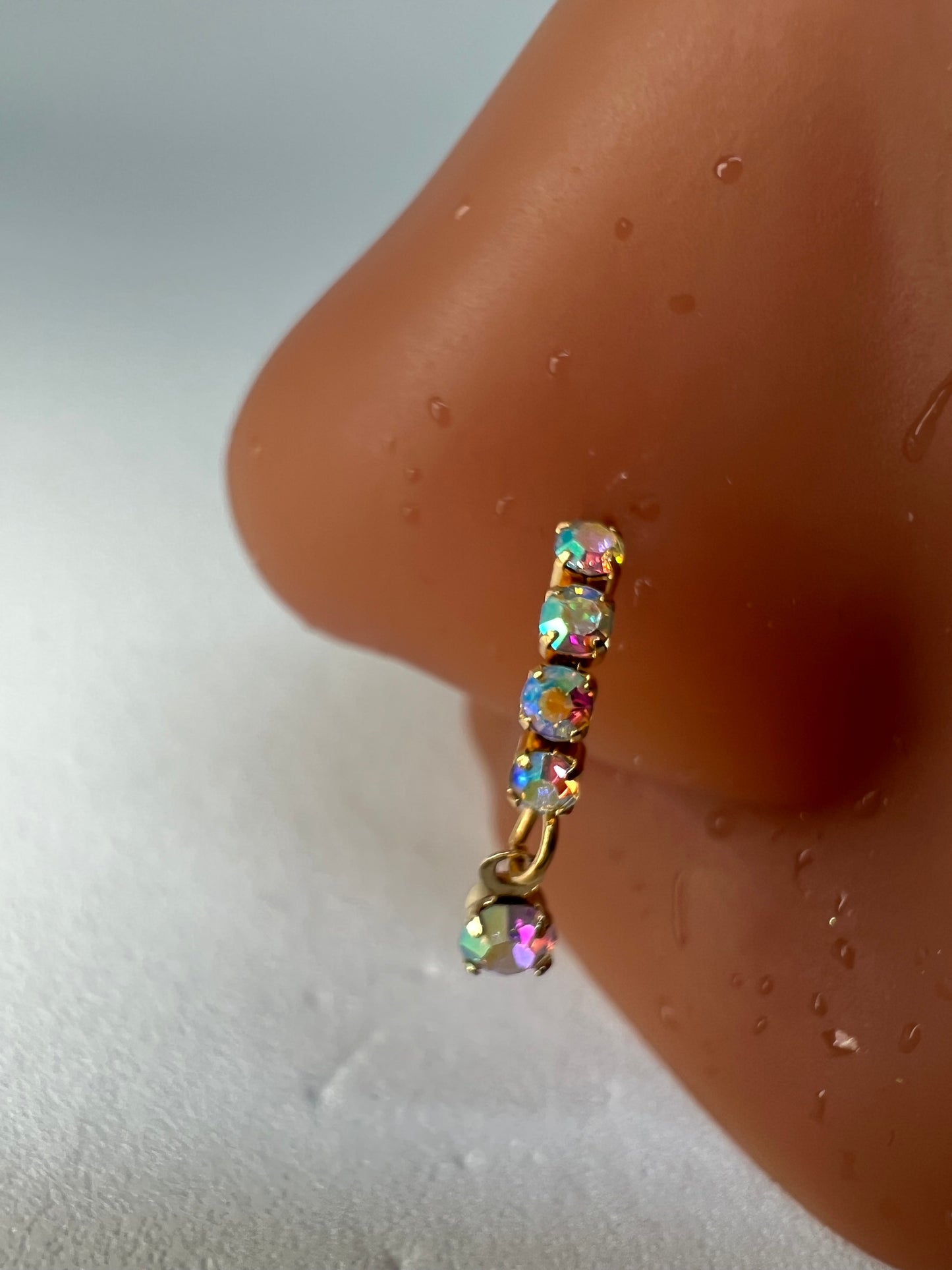 Holographic gem Nose Ring Piercing Jewelry - Allisonswigbox