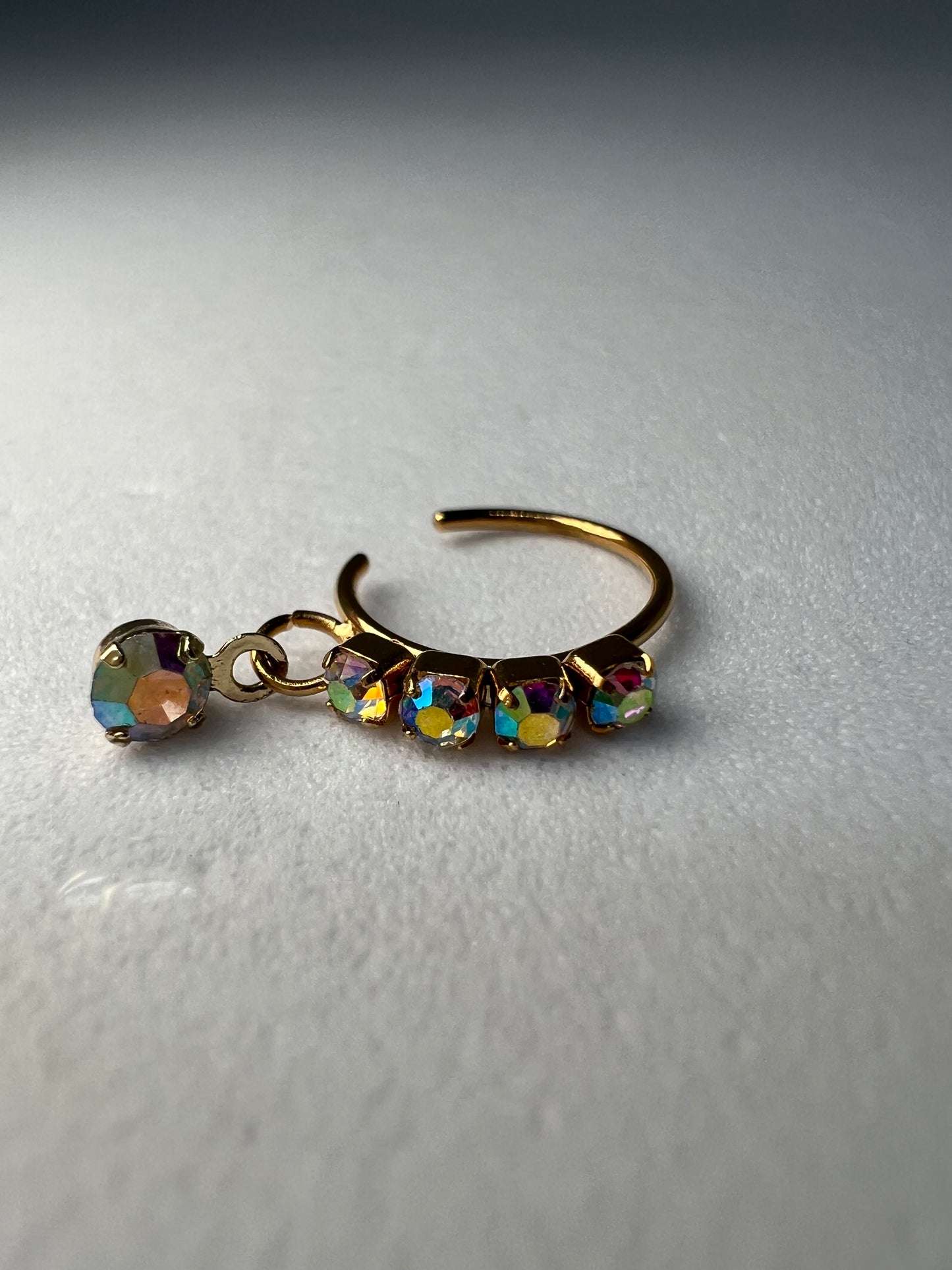 Holographic gem Nose Ring Piercing Jewelry - Allisonswigbox