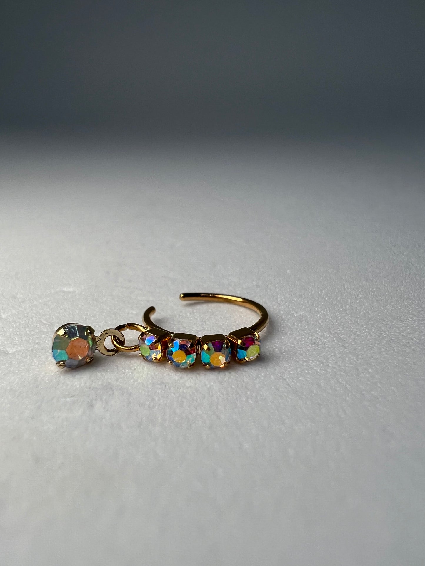 Holographic gem Nose Ring Piercing Jewelry - Allisonswigbox