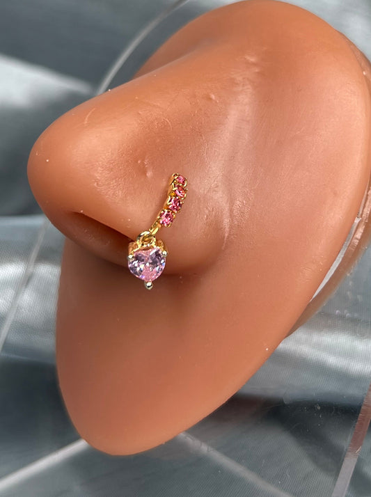 Sinde pink Nose Ring Piercing Jewellry