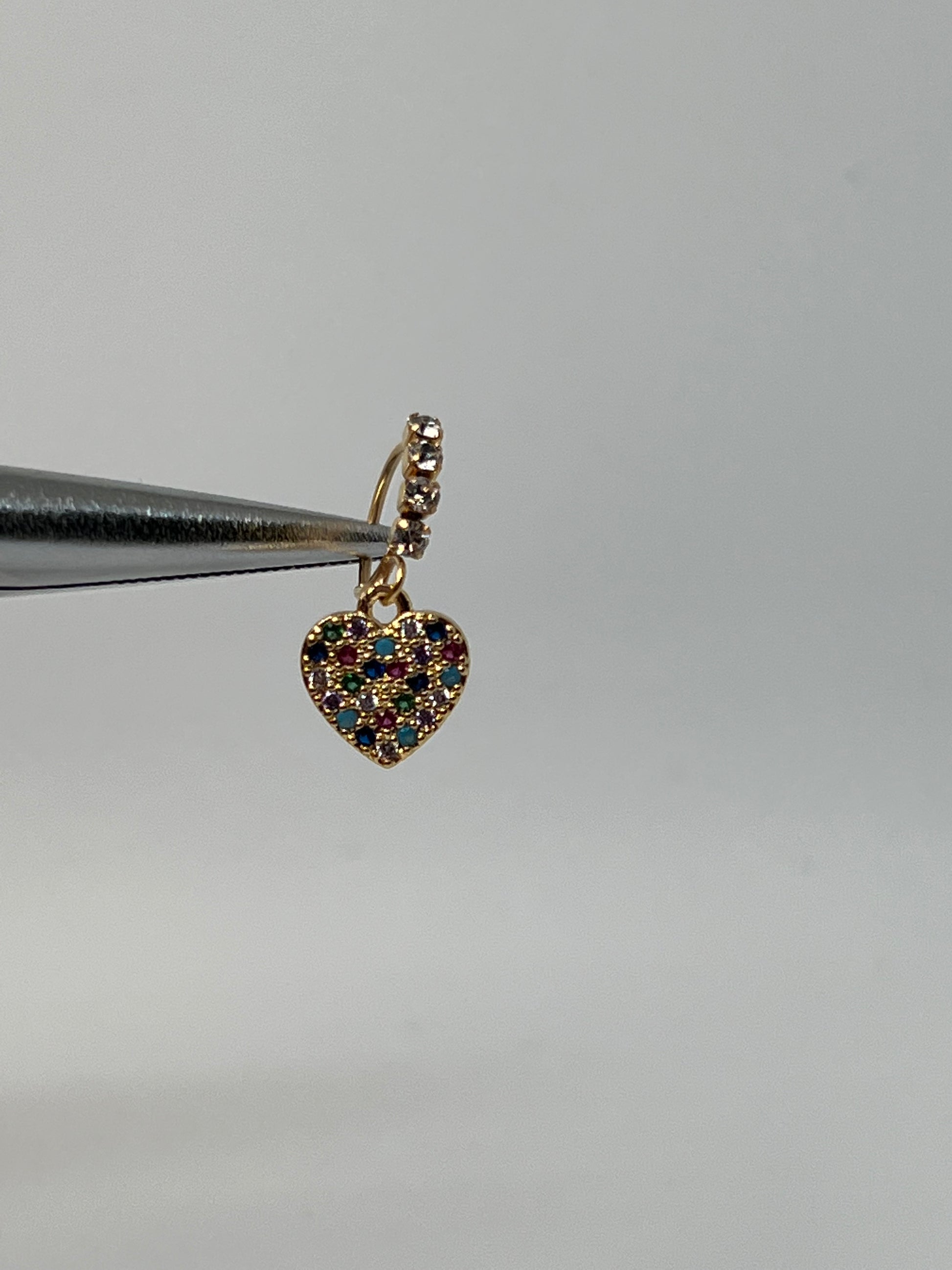 Colur heart Nose Ring Piercing Jewelry - Allisonswigbox