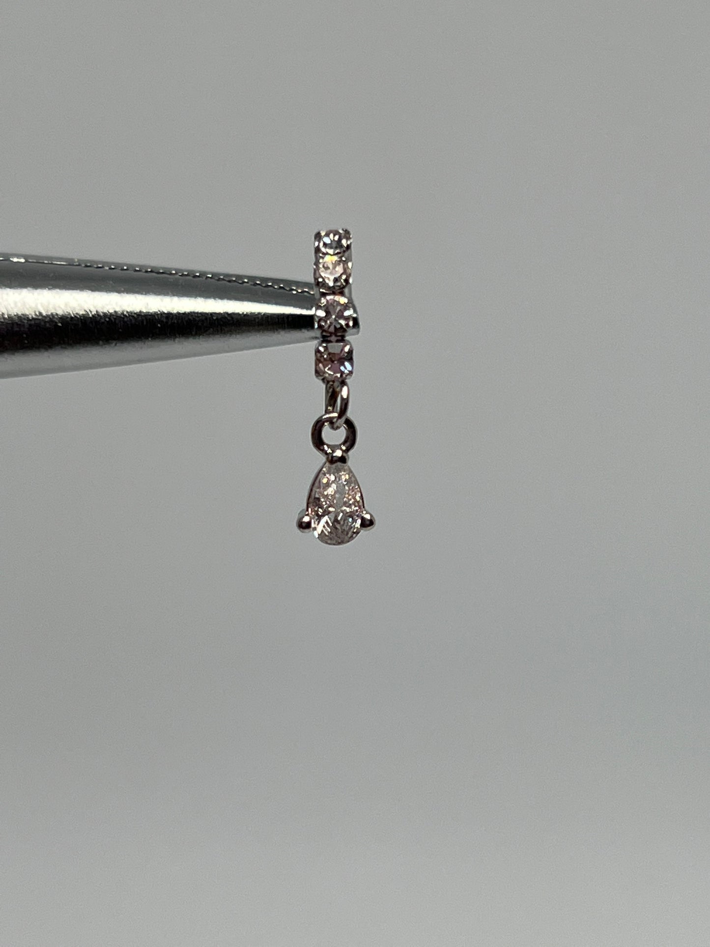 Silver tear drop Nose Ring Piercing Jewelry - Allisonswigbox