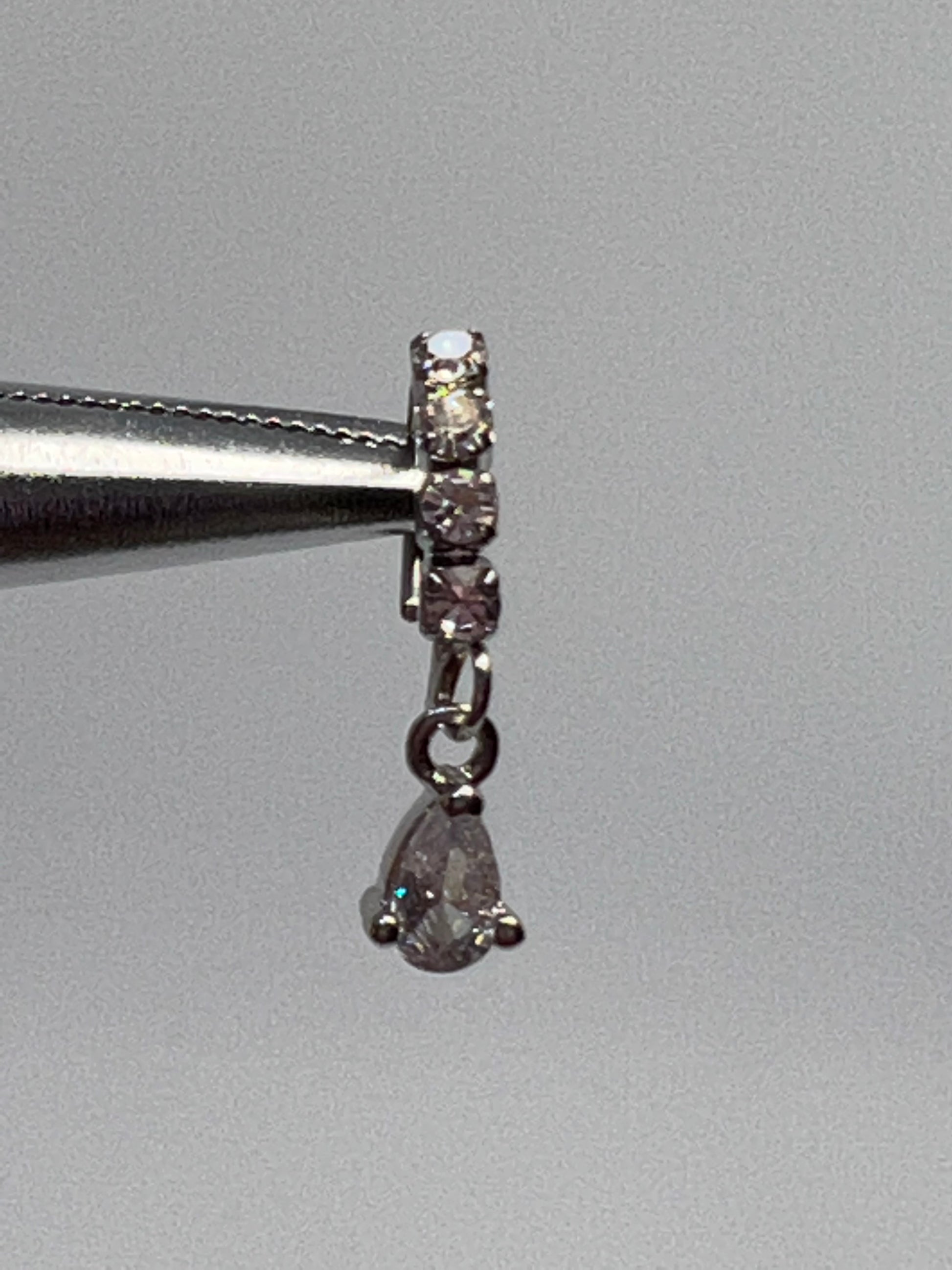 Silver tear drop Nose Ring Piercing Jewelry - Allisonswigbox