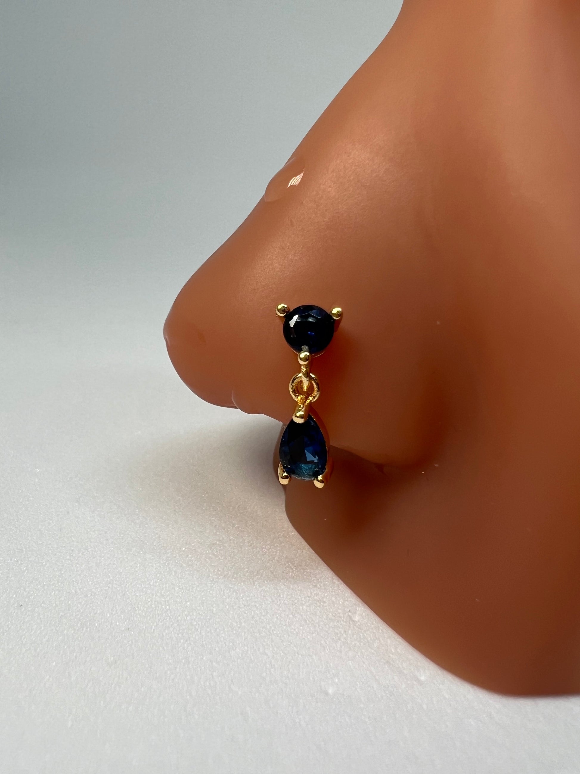 Blue Fenty Nose Ring Piercing Jewelry - Allisonswigbox