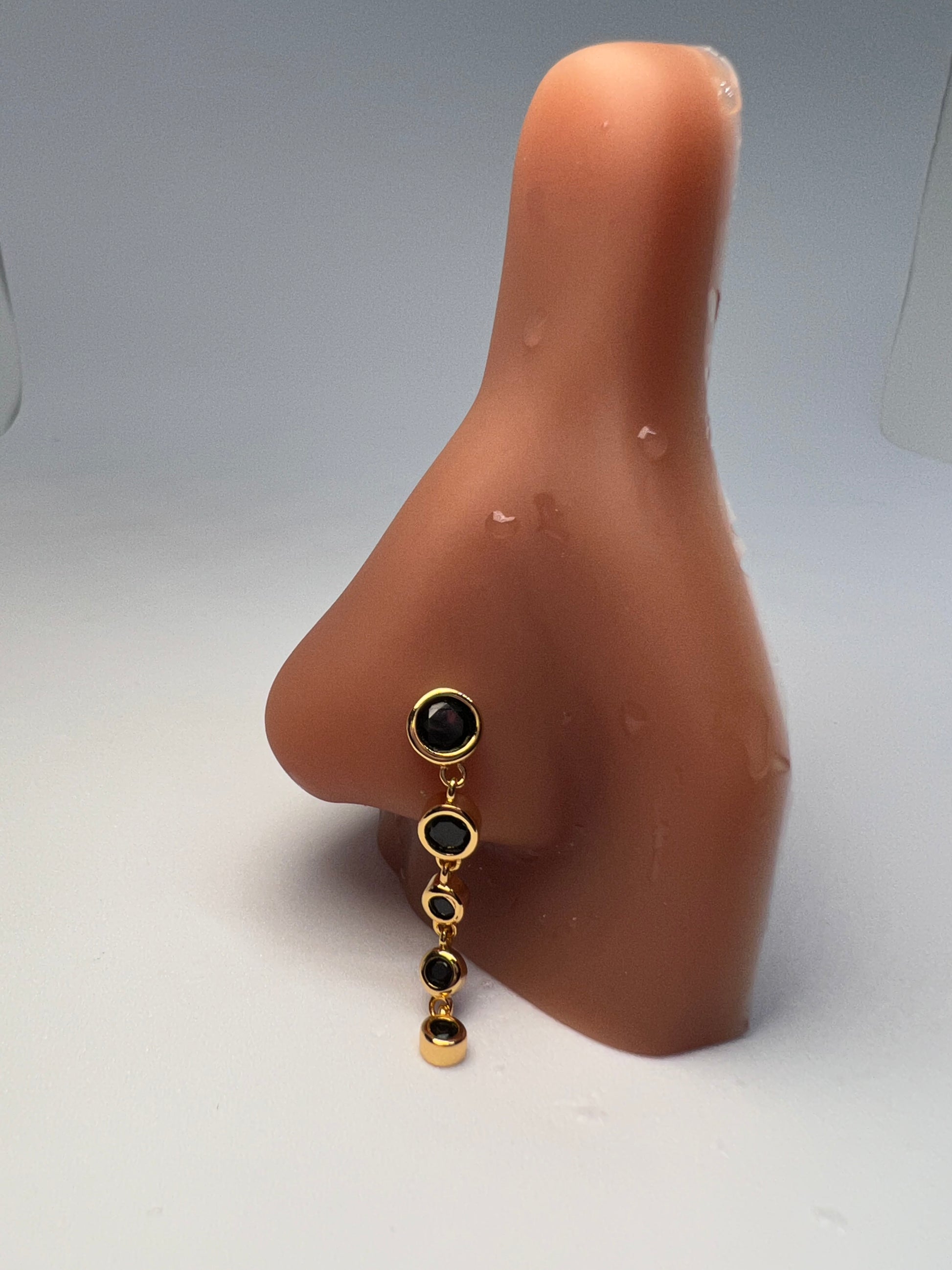 Black Poseidon Nose Stud Piercing Jewelry - Allisonswigbox