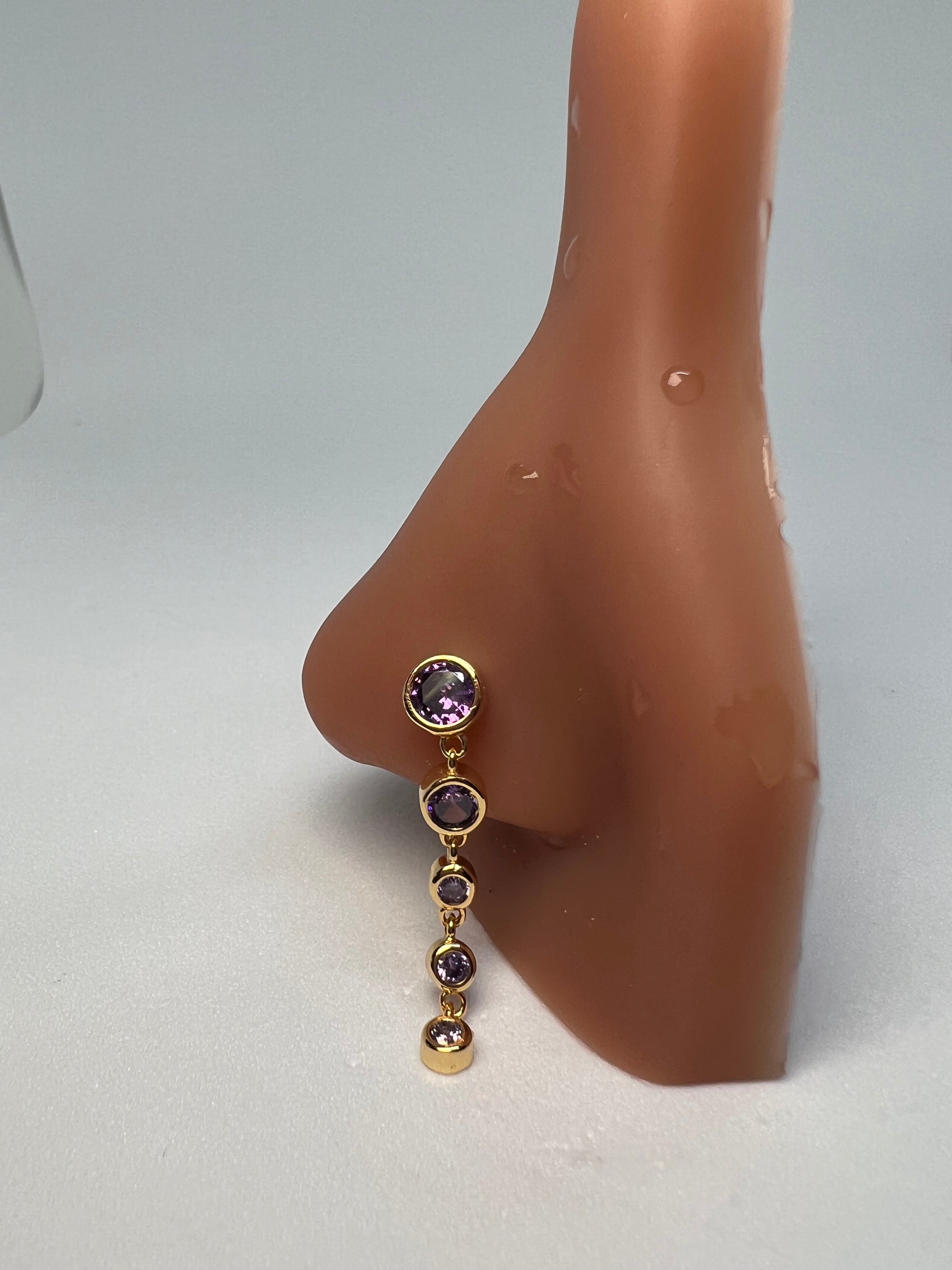 Purp Poseidon Nose Stud Piercing Jewelry - Allisonswigbox