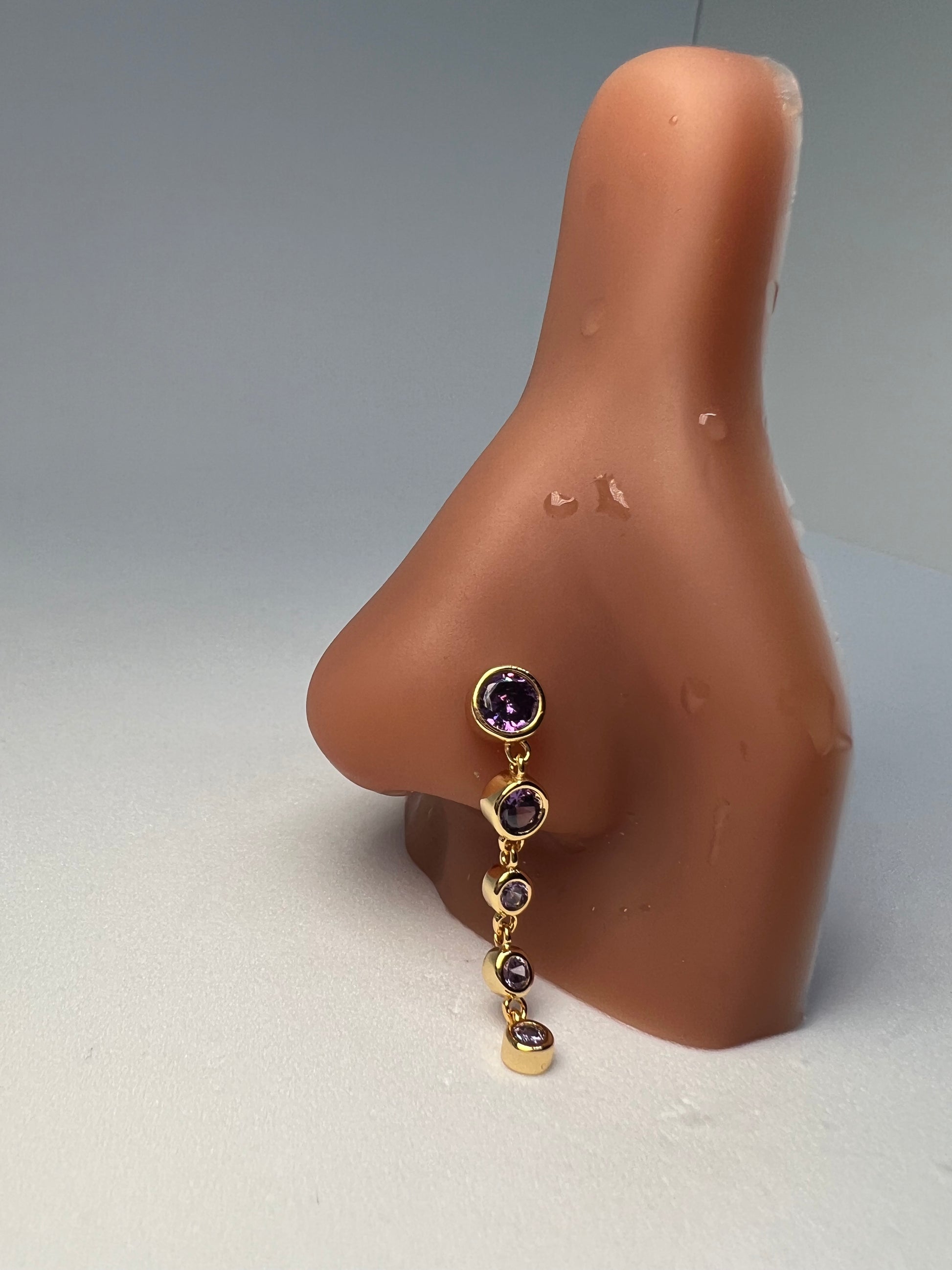 Purp Poseidon Nose Stud Piercing Jewelry - Allisonswigbox