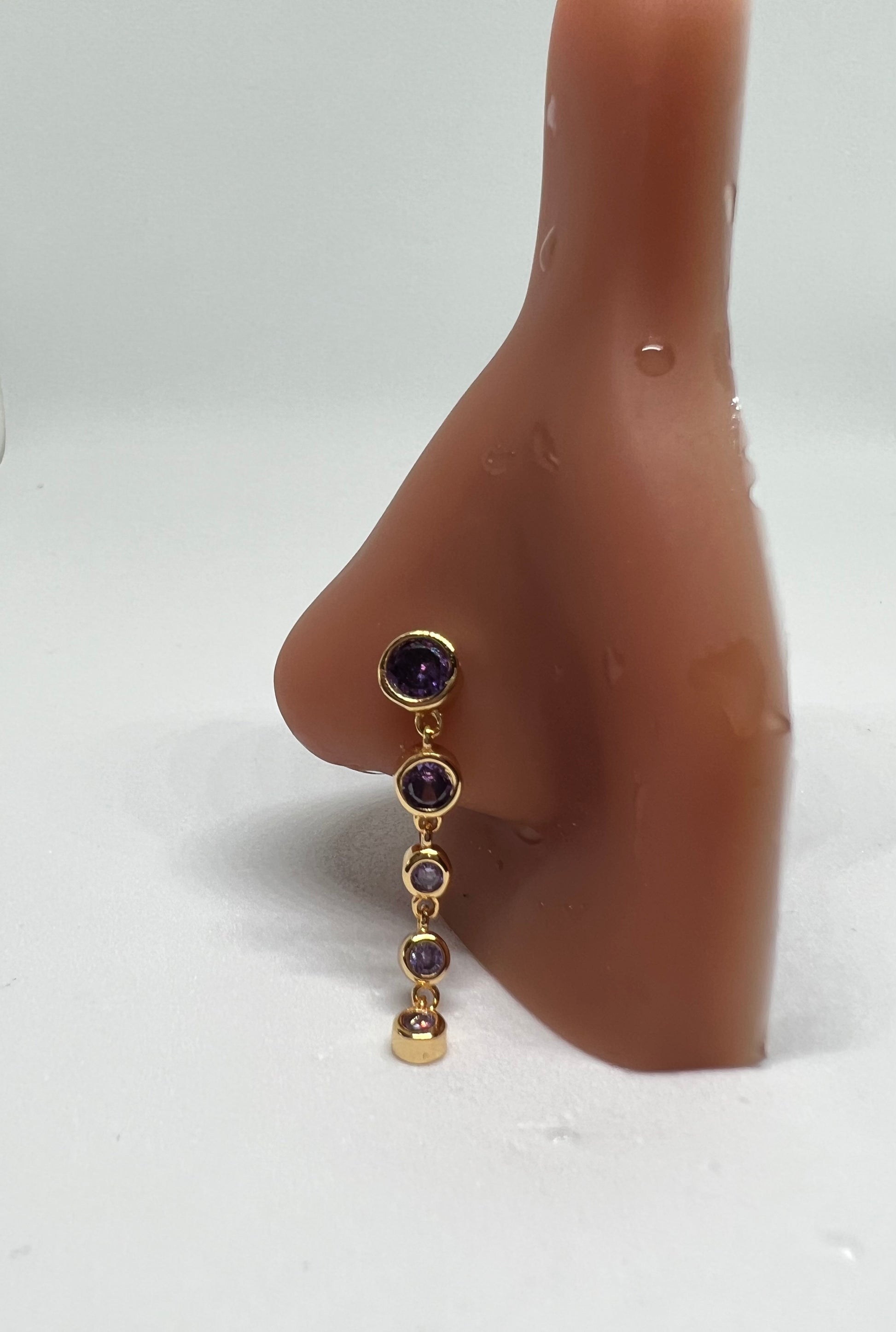 Purp Poseidon Nose Stud Piercing Jewelry - Allisonswigbox