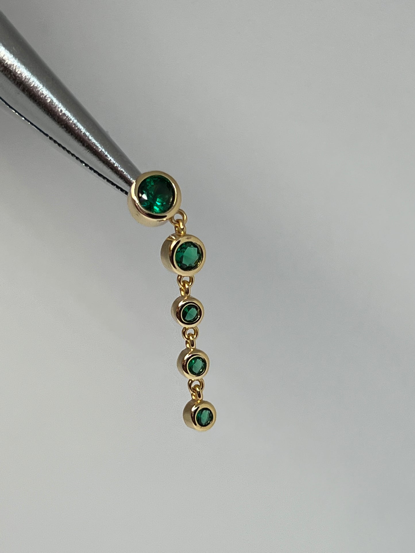 Emerald Poseidon Nose Stud Piercing Jewelry - Allisonswigbox