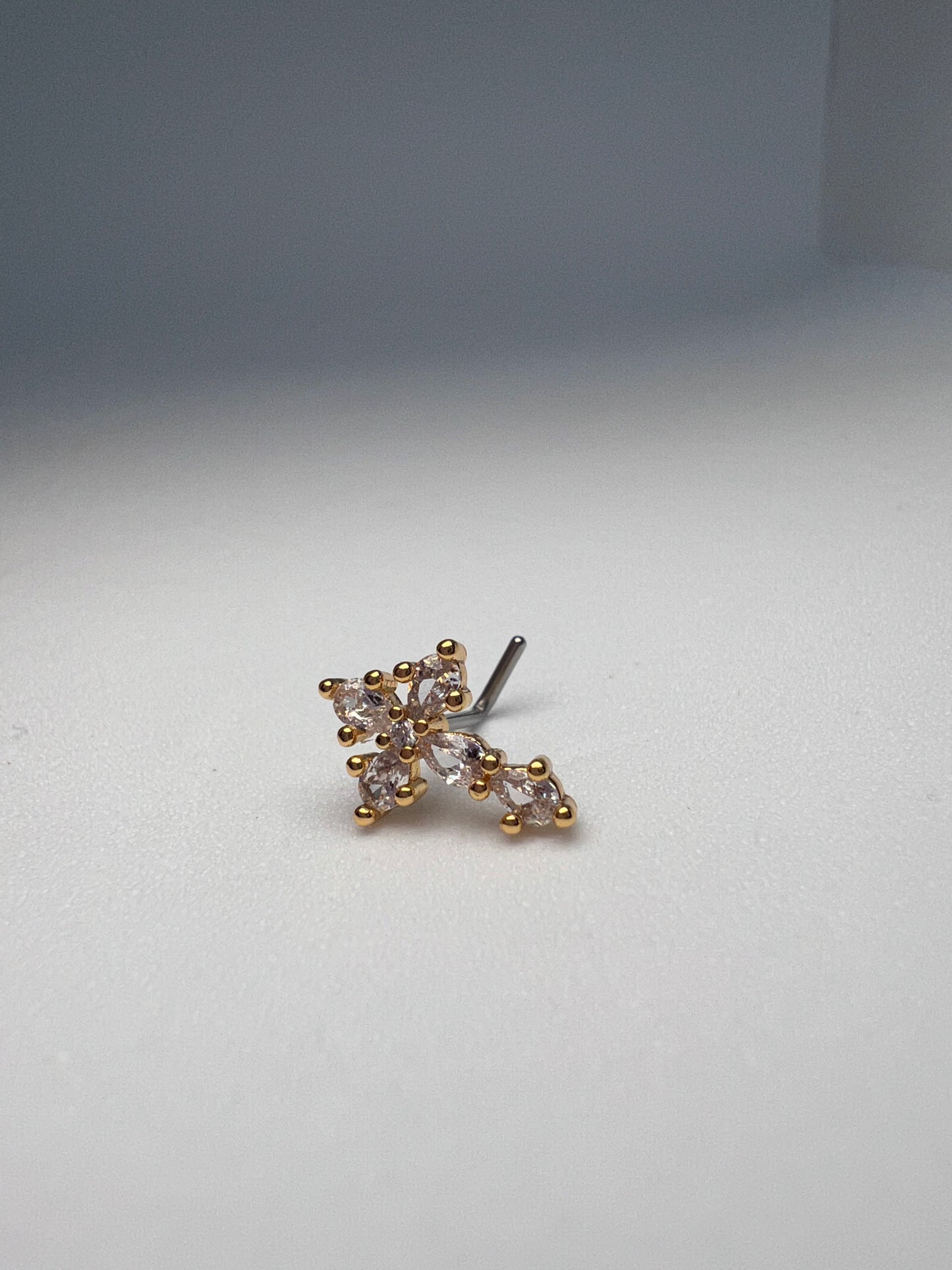 Chaos Cross Nose stud Piercing Jewelry - Allisonswigbox