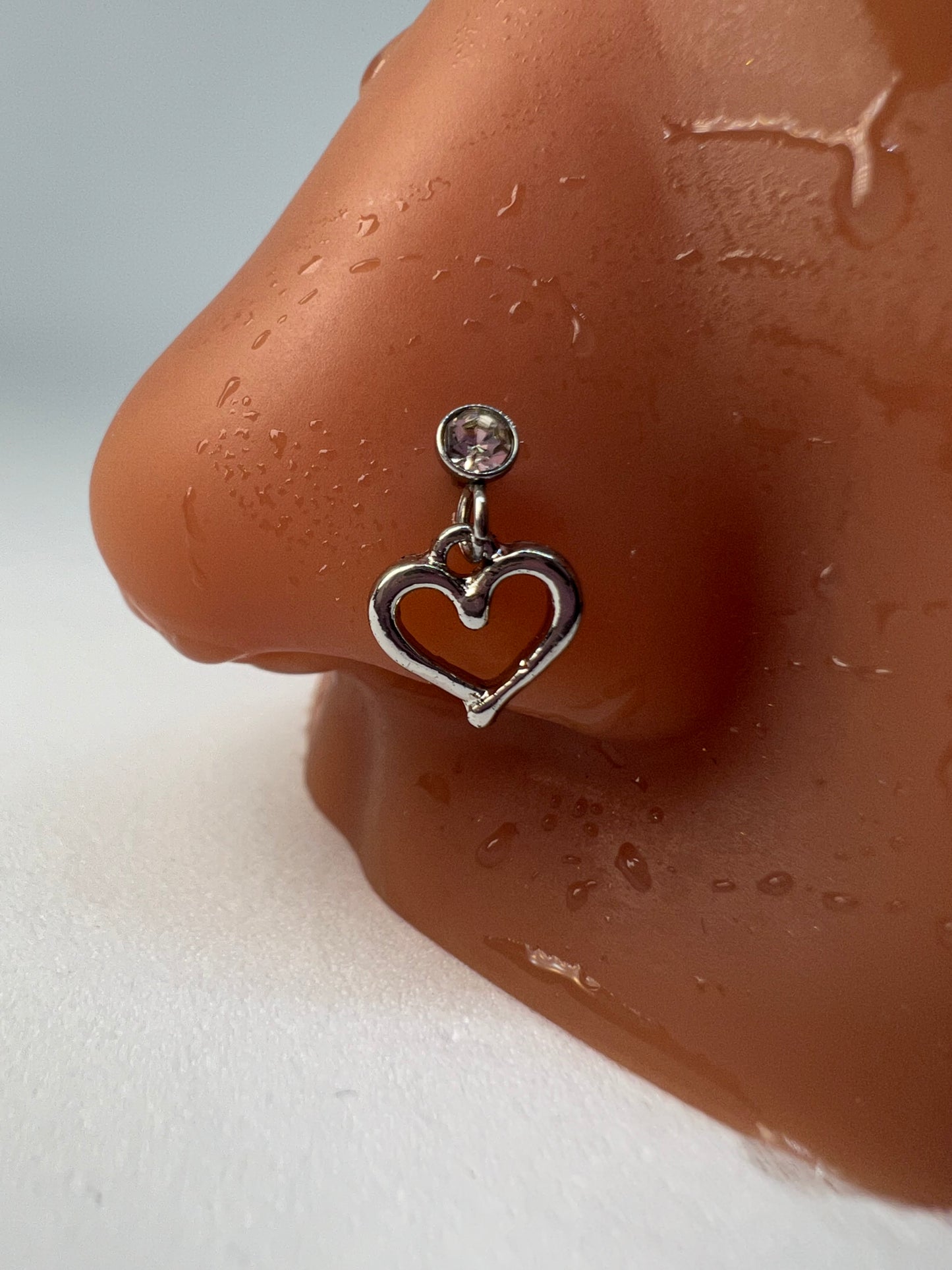 Y2K heart Nose stud Piercing Jewelry - Allisonswigbox