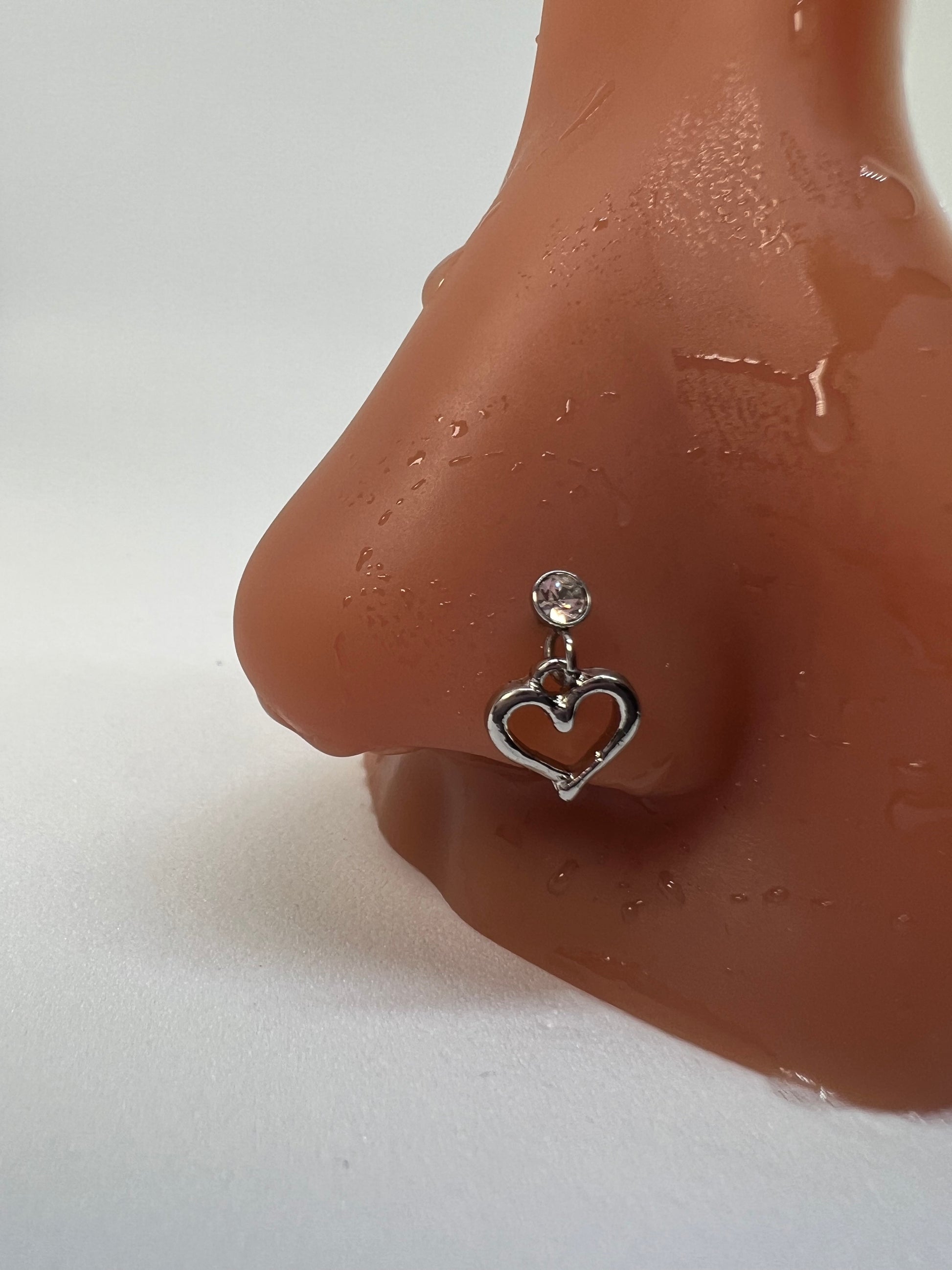 Y2K heart Nose stud Piercing Jewelry - Allisonswigbox