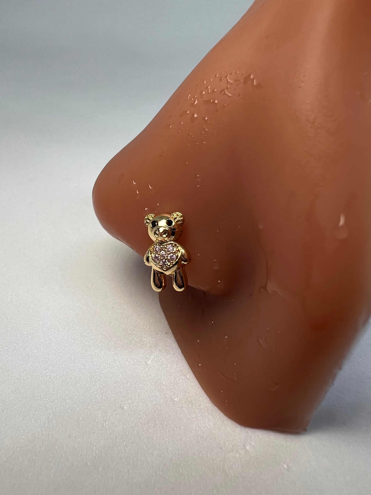 Teddy Nose Stud Piercing Jewellery - Allisonswigbox