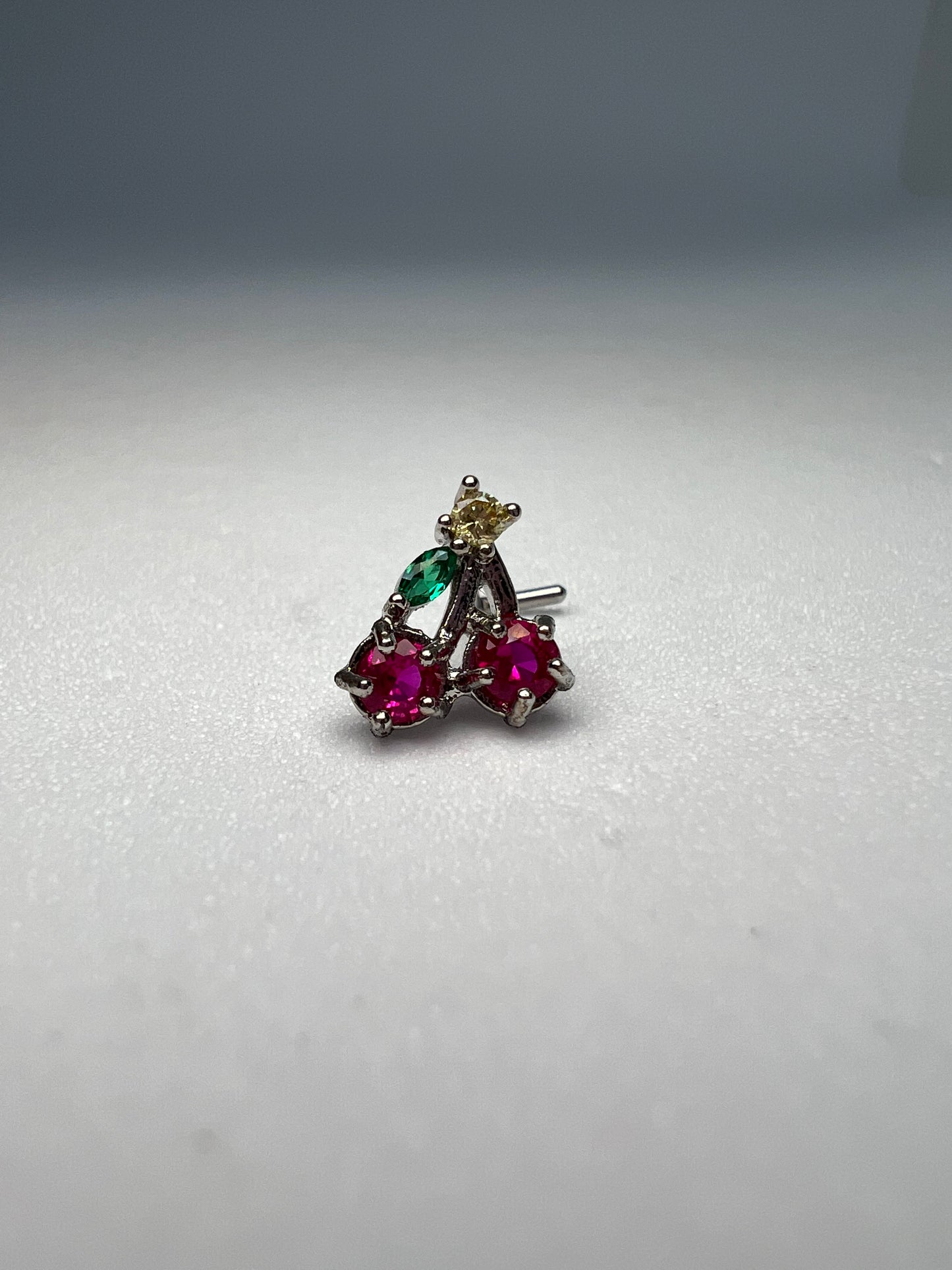 Cherry Nose Stud Piercing Jewellery - Allisonswigbox