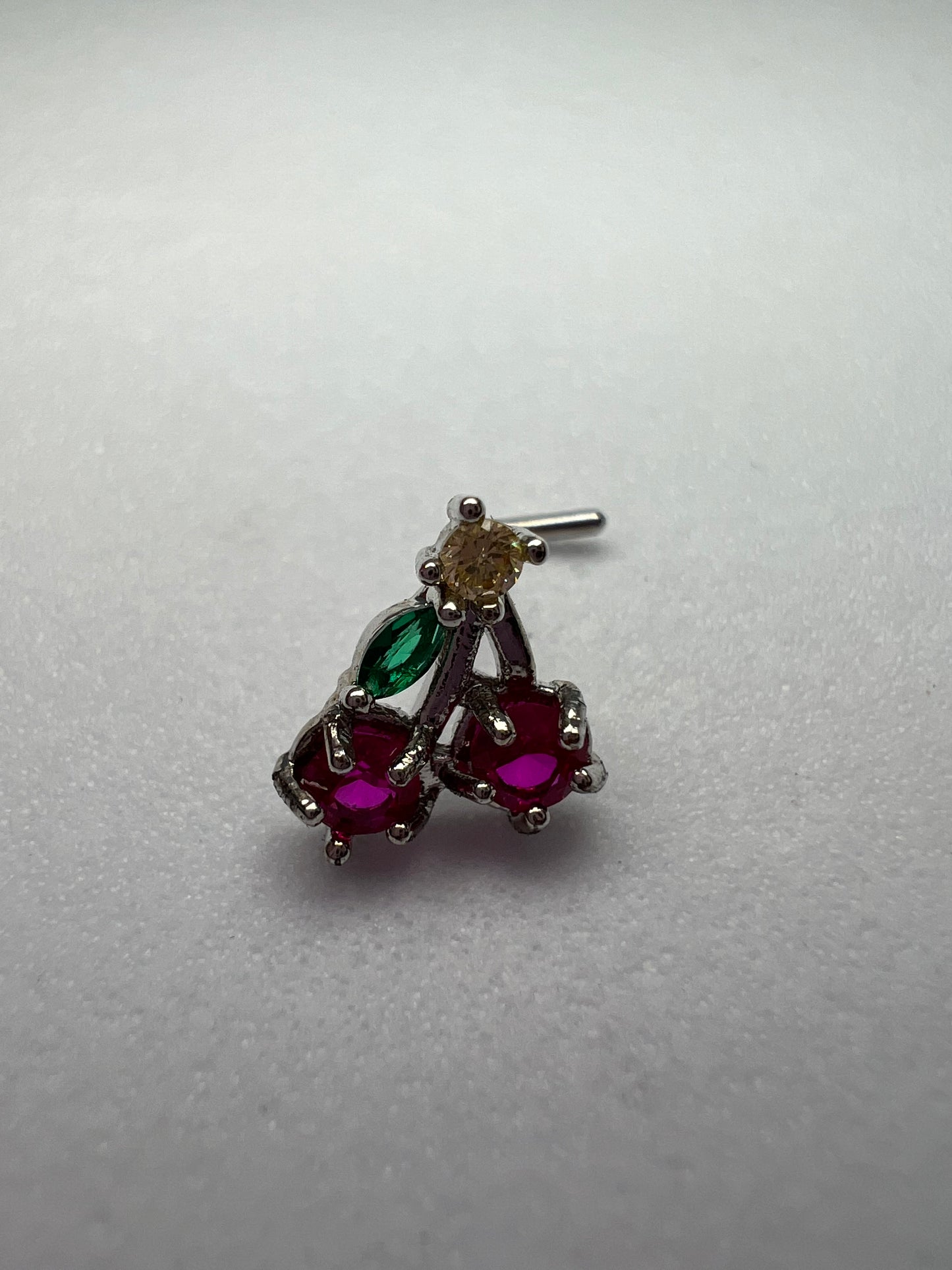 Cherry Nose Stud Piercing Jewellery - Allisonswigbox