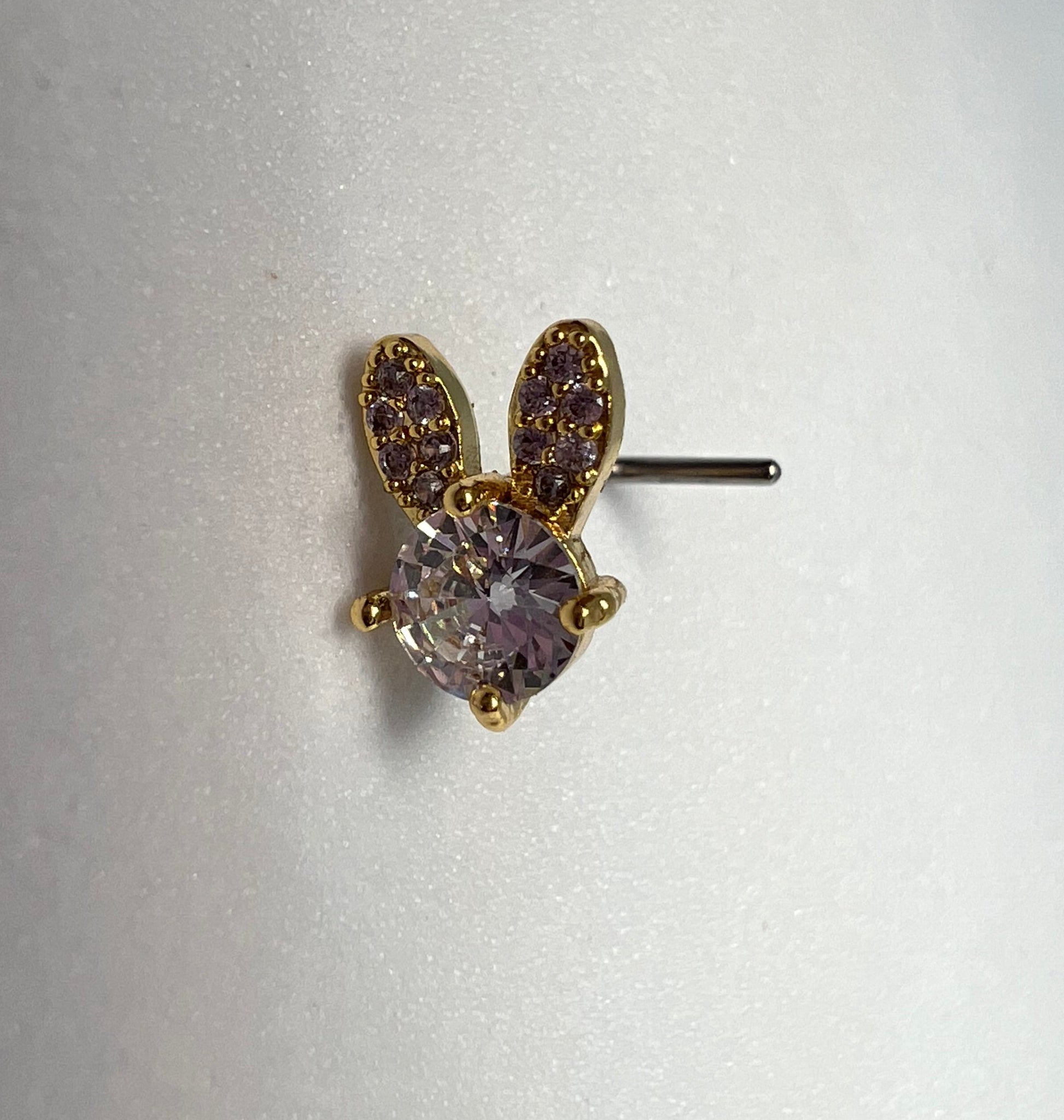 Bunny Head Nose Stud Piercing Jewellery - Allisonswigbox