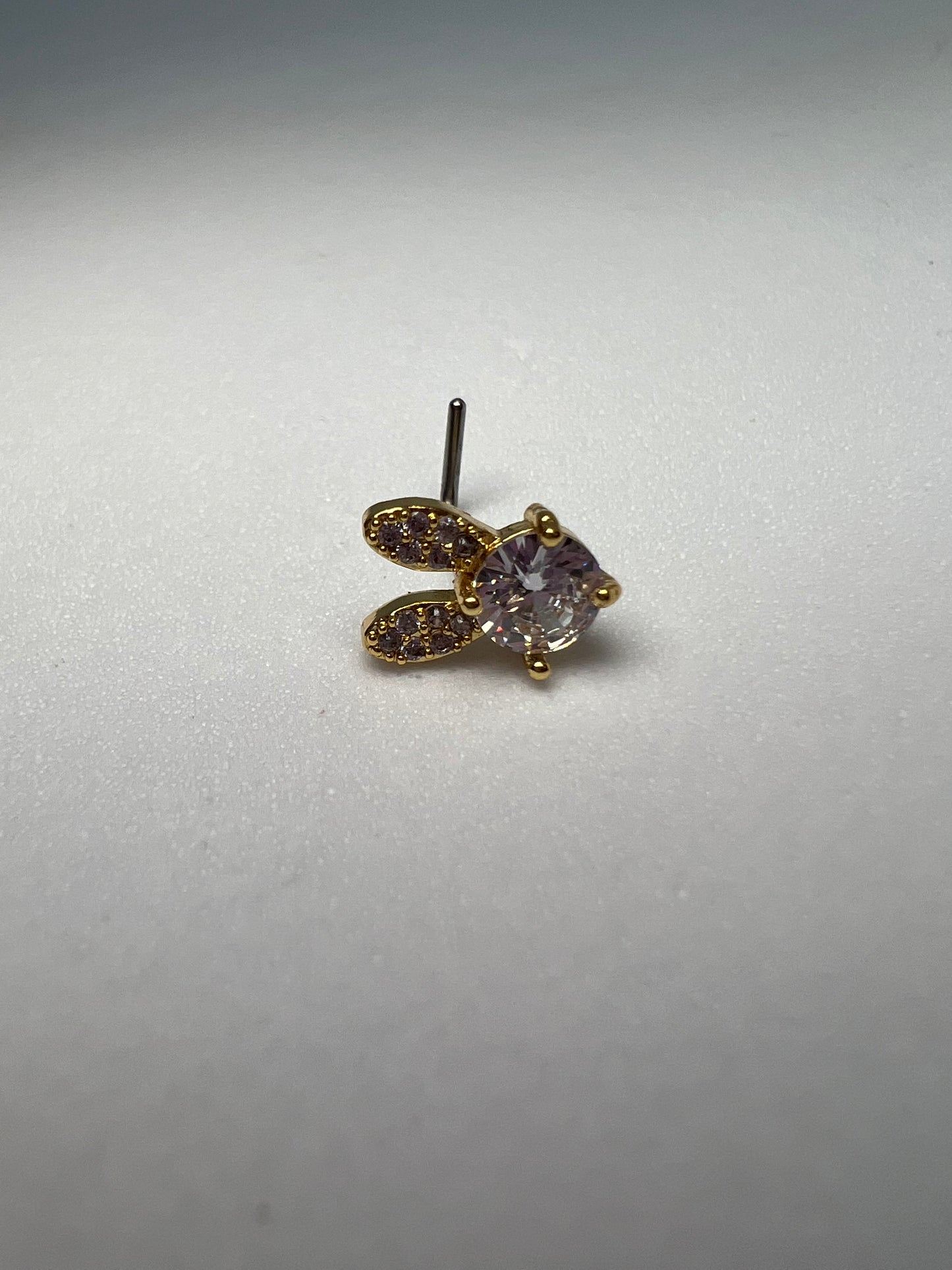 Bunny Head Nose Stud Piercing Jewellery - Allisonswigbox