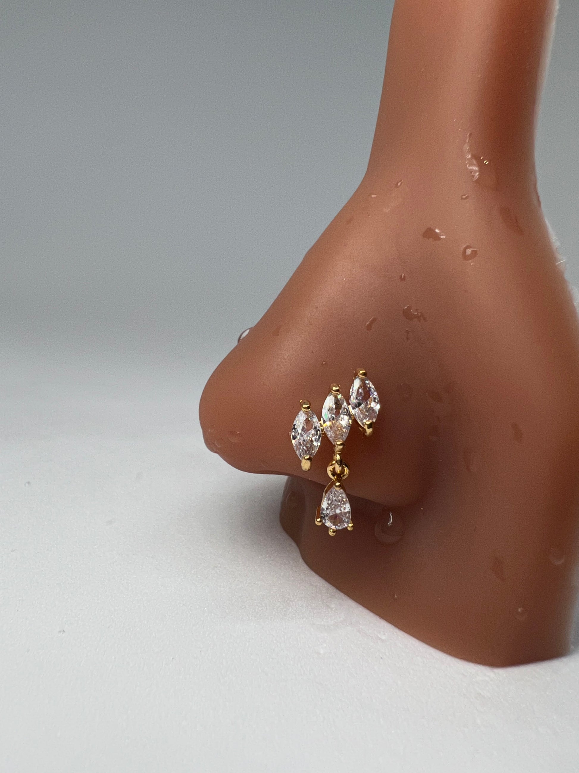 Afroditi Nose Stud Piercing Jewellery - Allisonswigbox